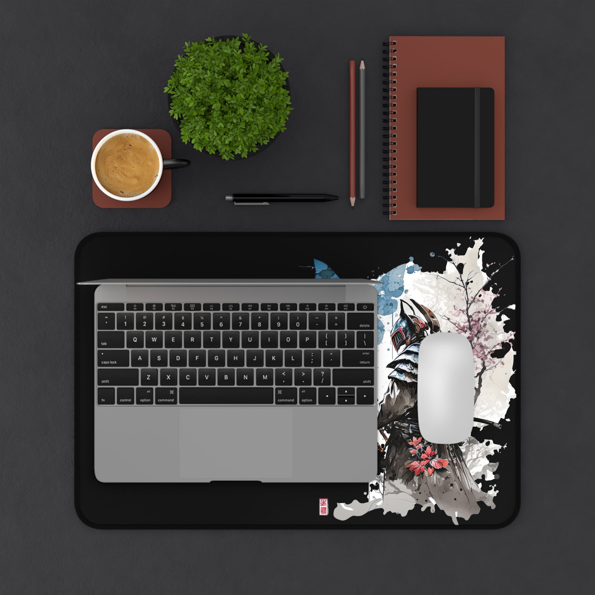 japanese-samurai-watercolor-mousepad-desk-mat-katana-desk-pad-for-home-office-xlarge-gaming-blue-desk-mat-large-keyboard-mat-