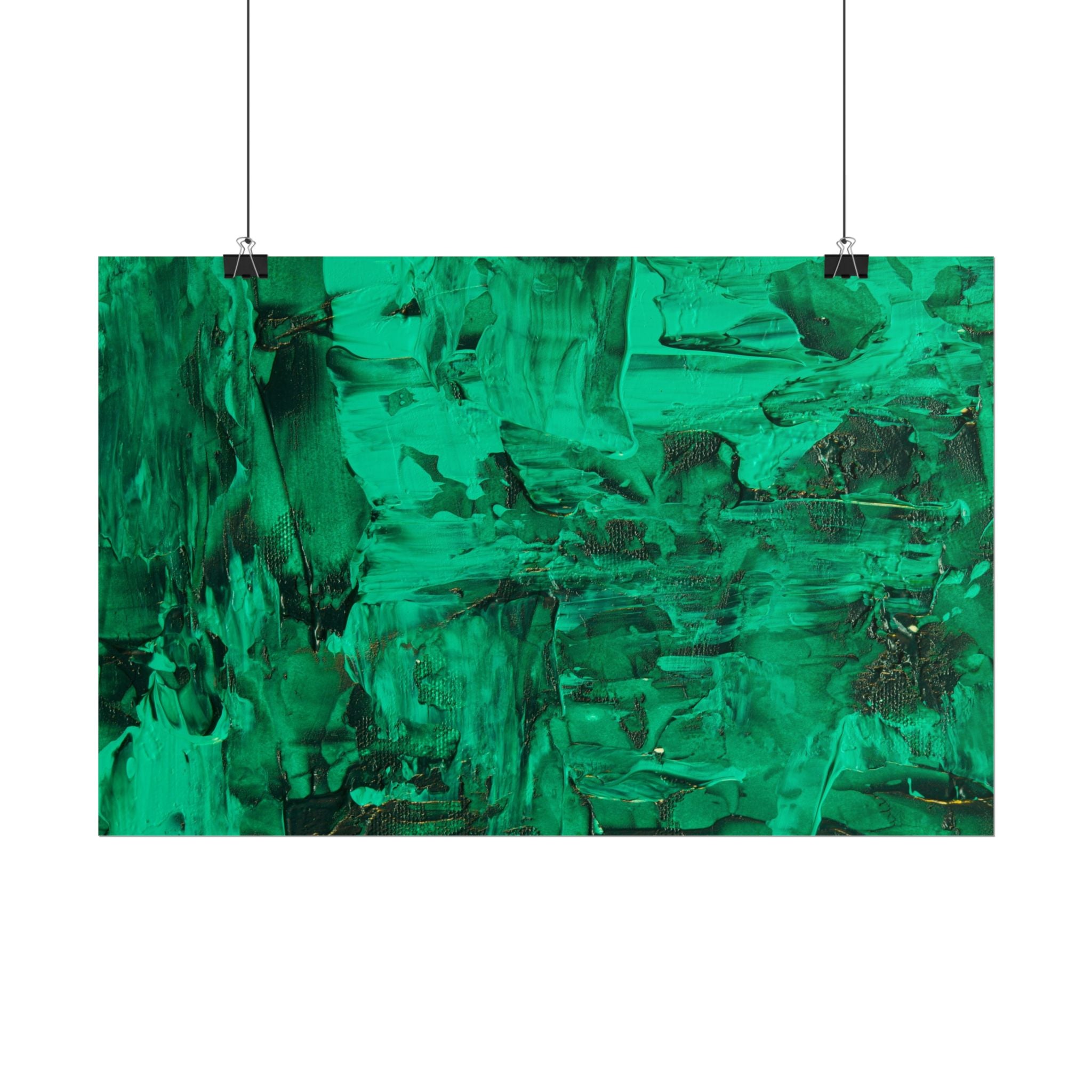 Abstract Green Poster Wall Art, Home Decor, Office Decor, Green Canvas Bedroom, Green Poster Print, Modern Art, Green Wall Decor