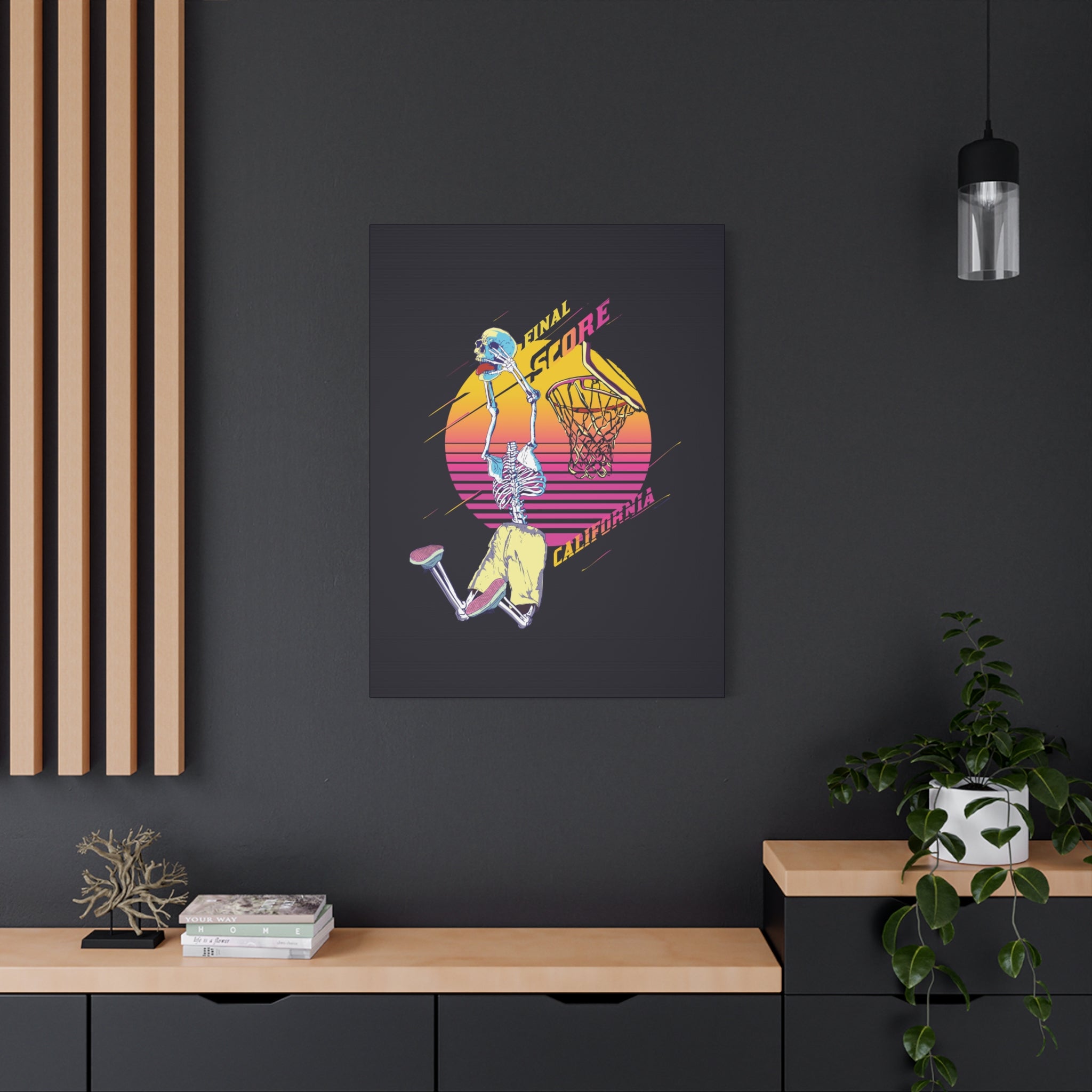 california-basketball-canvas-wall-art-basketball-prints-skull-art-retro-basketball-decor-basketball-home-wall-decor-housewarm