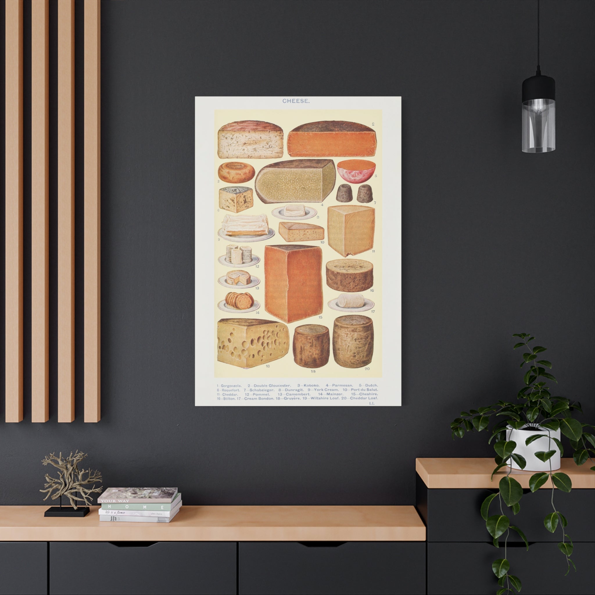 canvas-print-cheese-table-wall-art-gorgonzola-double-gloucester-koboko-parmesan-kitchen-decor-stretched-matte-canvas-vintage