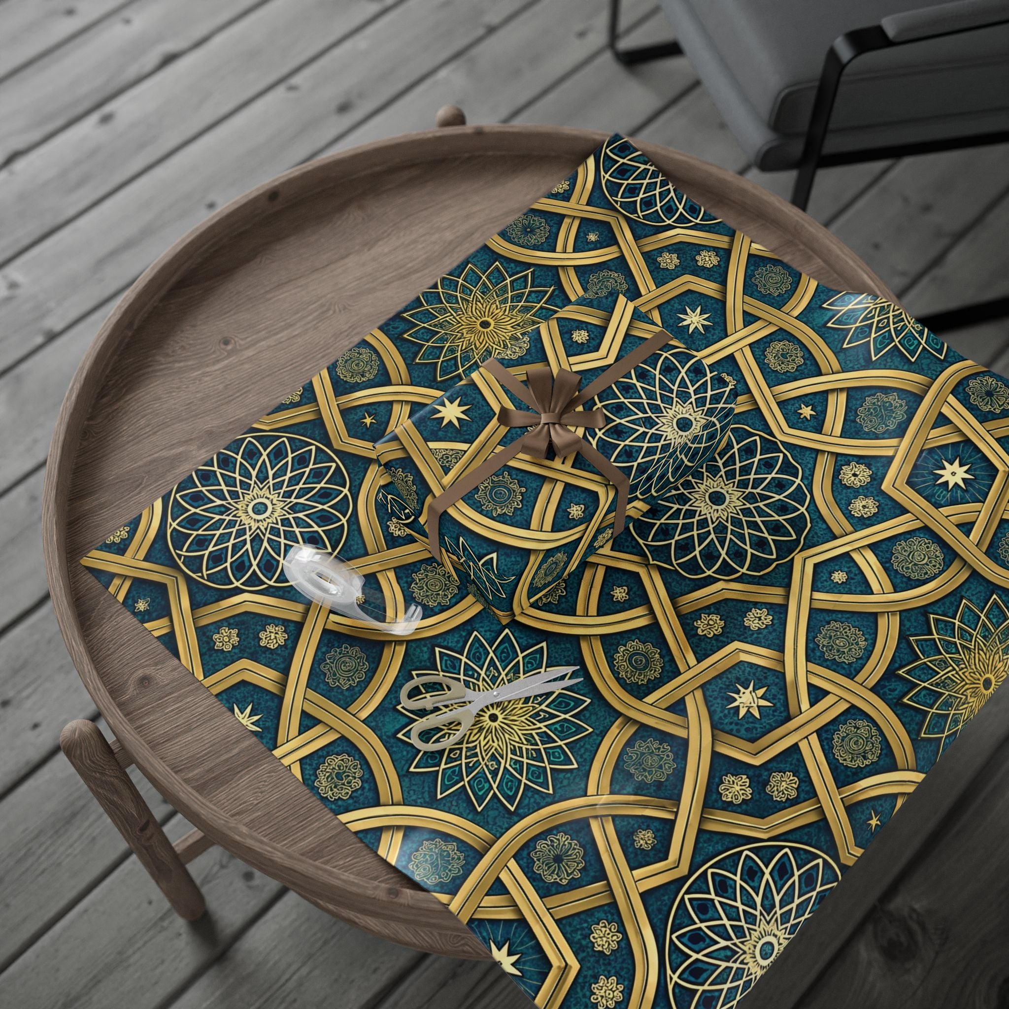 islamic-geometric-pattern-wrapping-papers-gift-wrap-roll-for-eid-ramadan-festive-decorative-crafts-art-projects