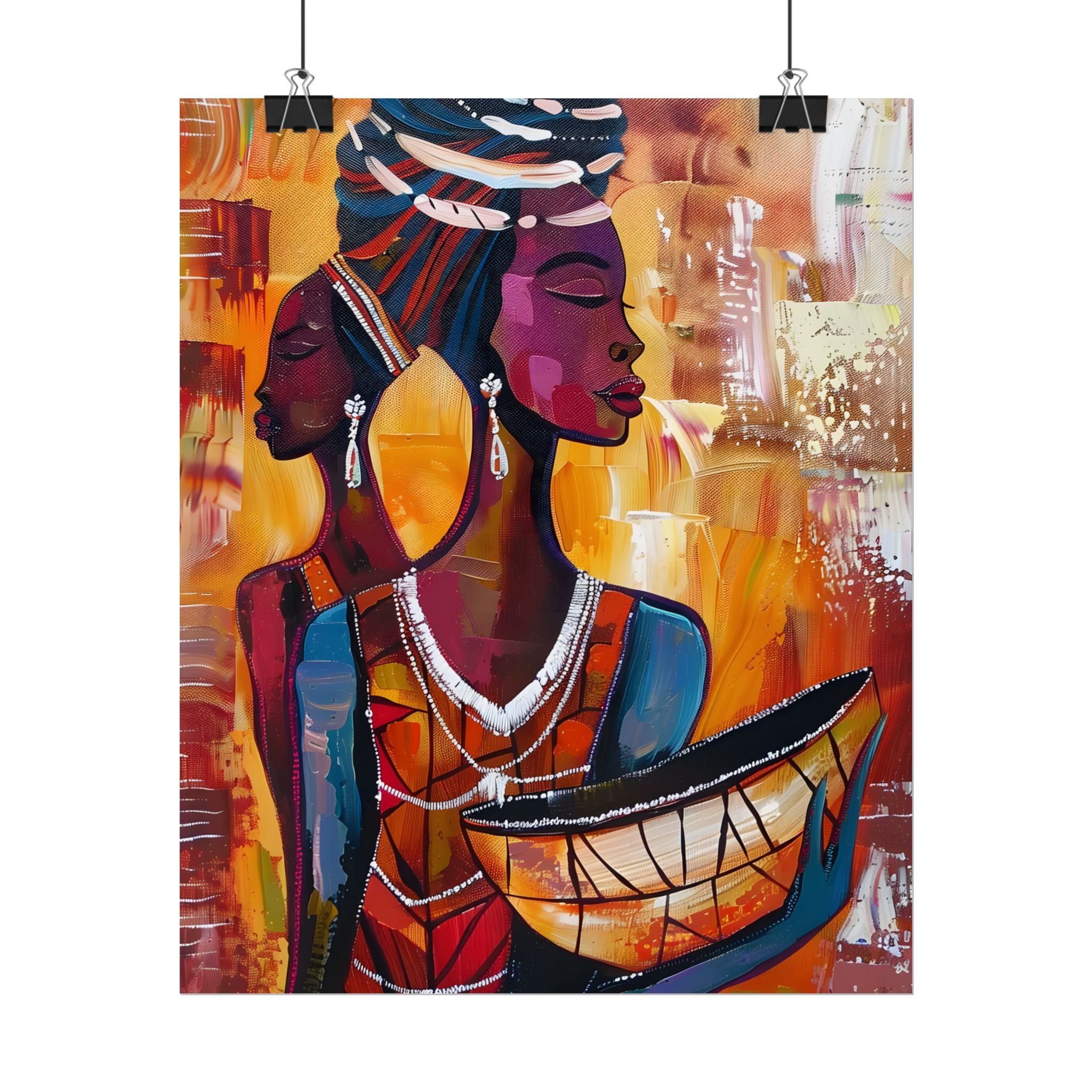 traditional-african-woman-poster-print-african-portrait-afrocentric-home-wall-decor-tribal-art-african-american-art-ethnic-wa