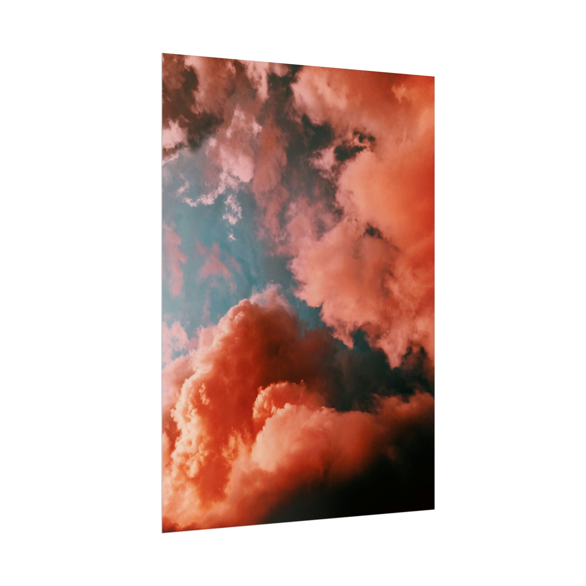 pinkish-cloud-sunset-poster-print-pink-wall-art-sunset-artwork-home-wall-decor-room-decoration-wall-hanging