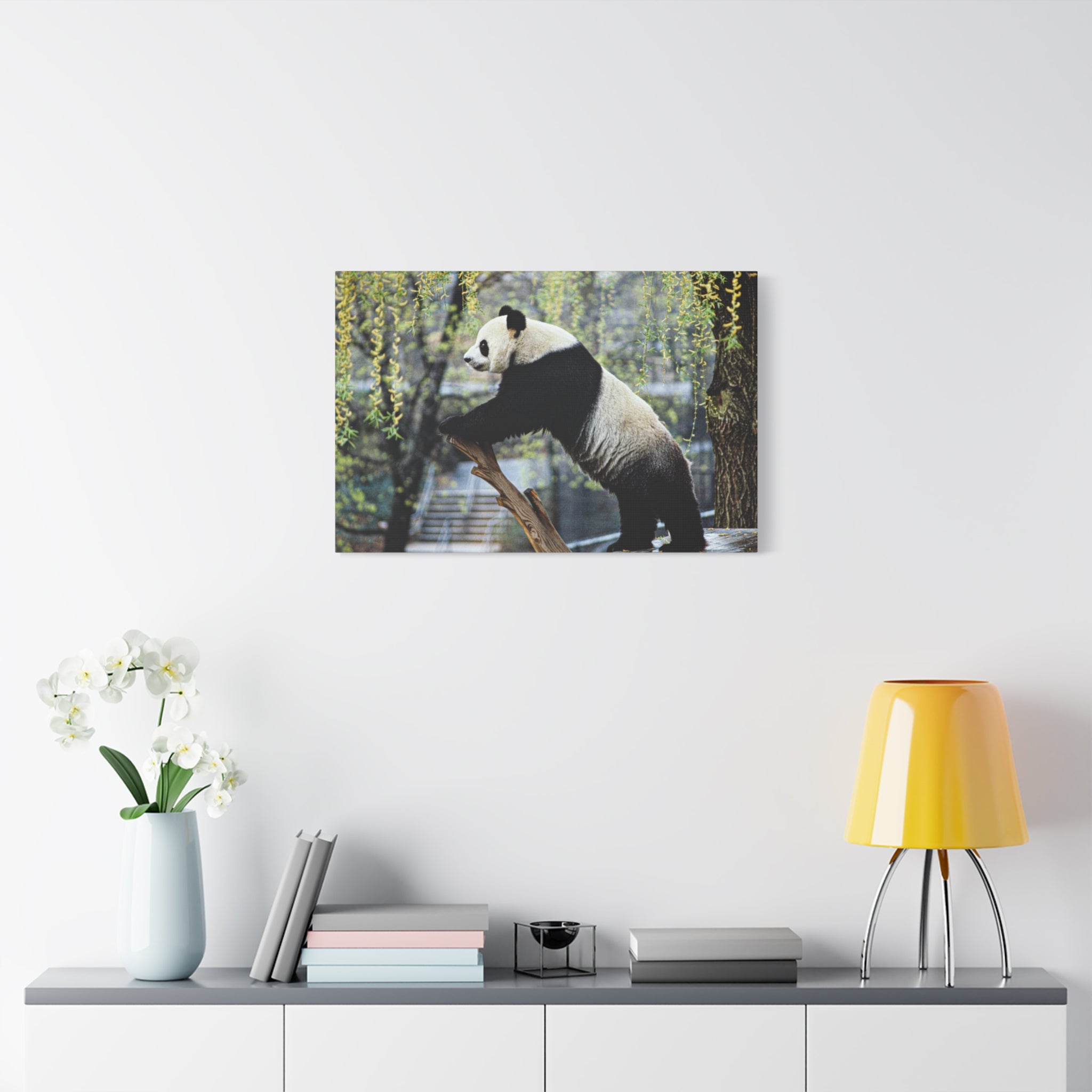 canvas-wall-art-cute-panda-wall-decor-nature-home-decor-panda-gift-panda-canvas-print-stretched-matte-canvas