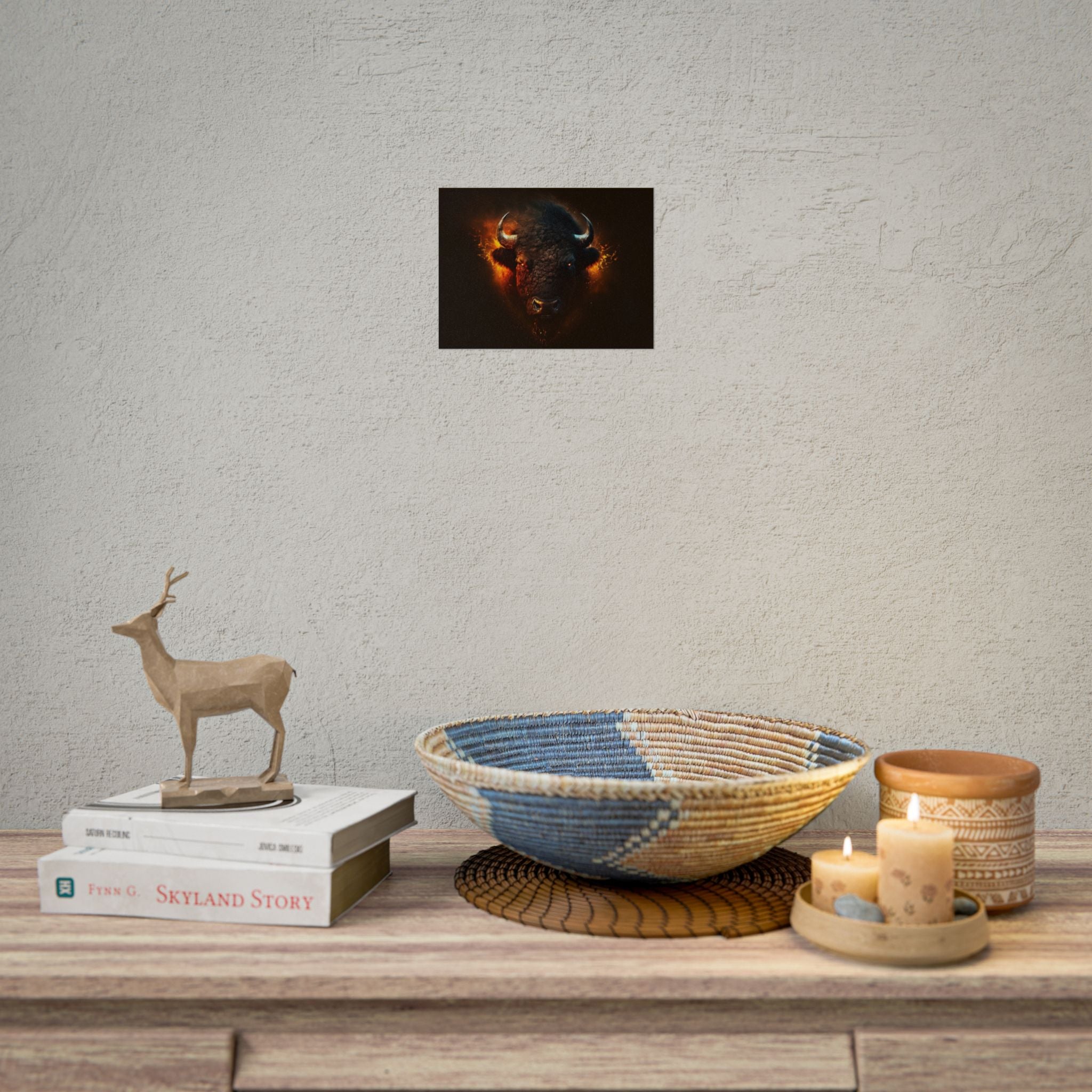 bison-art-poster-wall-decor-buffalo-gift-wildlife-home-decoration-western-bison-wall-art-nature-lover-gift-farm-house-wall-de