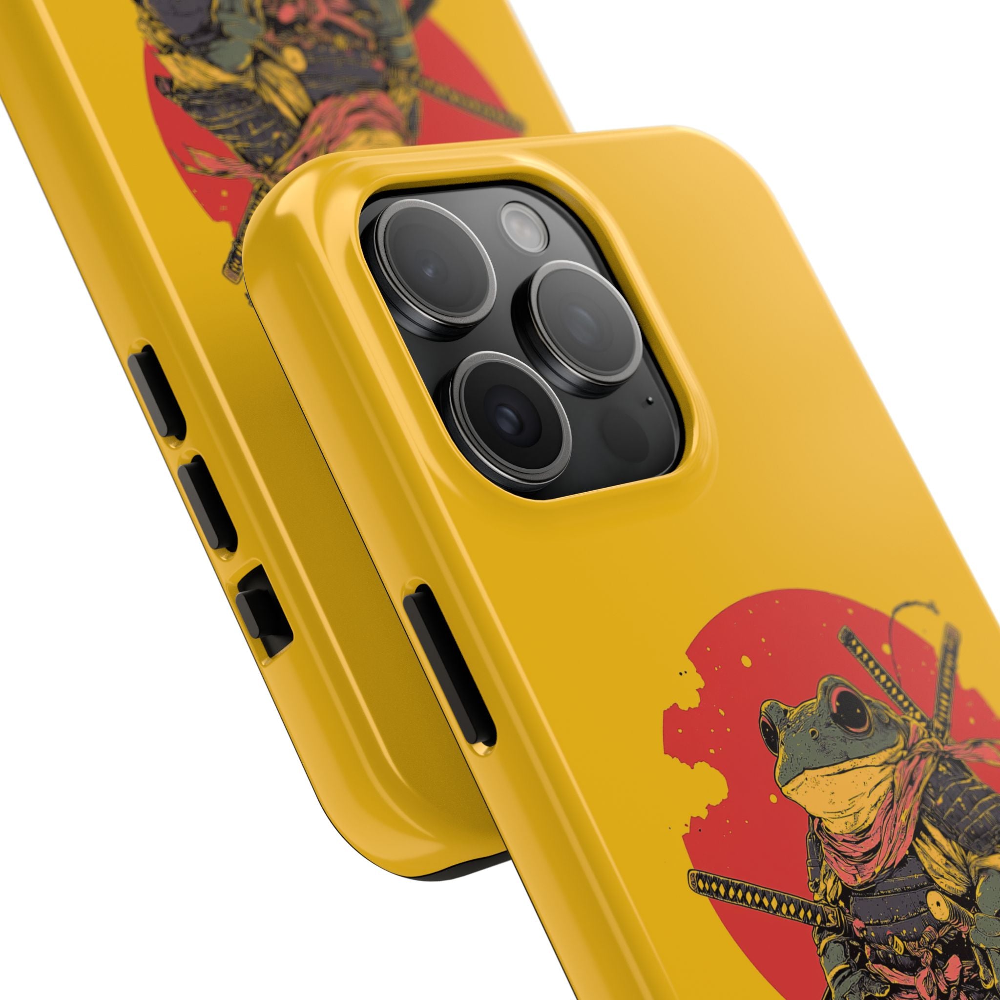 retro-vintage-ninja-frog-iphone-tough-case-red-sun-japanese-samurai-frog-design-ninja-warrior-yellow-iphone-hard-cover