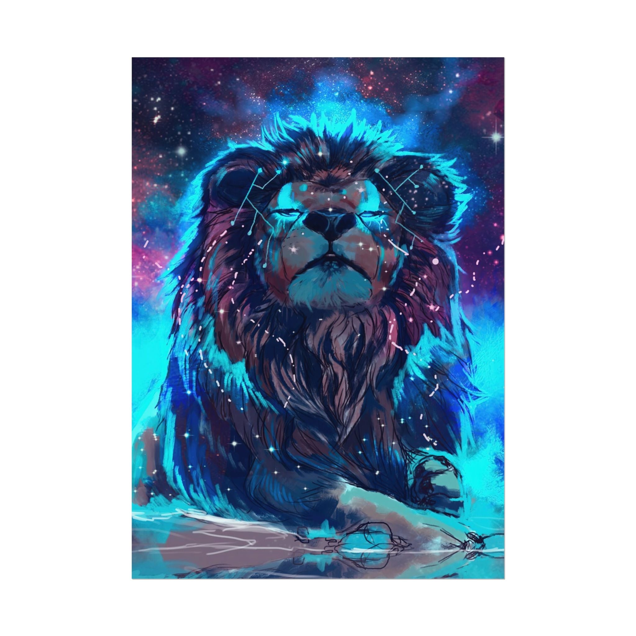 poster-print-lion-wall-art-fantasy-leon-living-room-decor-lion-wall-decor-lion-poster-jungle-animal-art-print-wildlife-safari