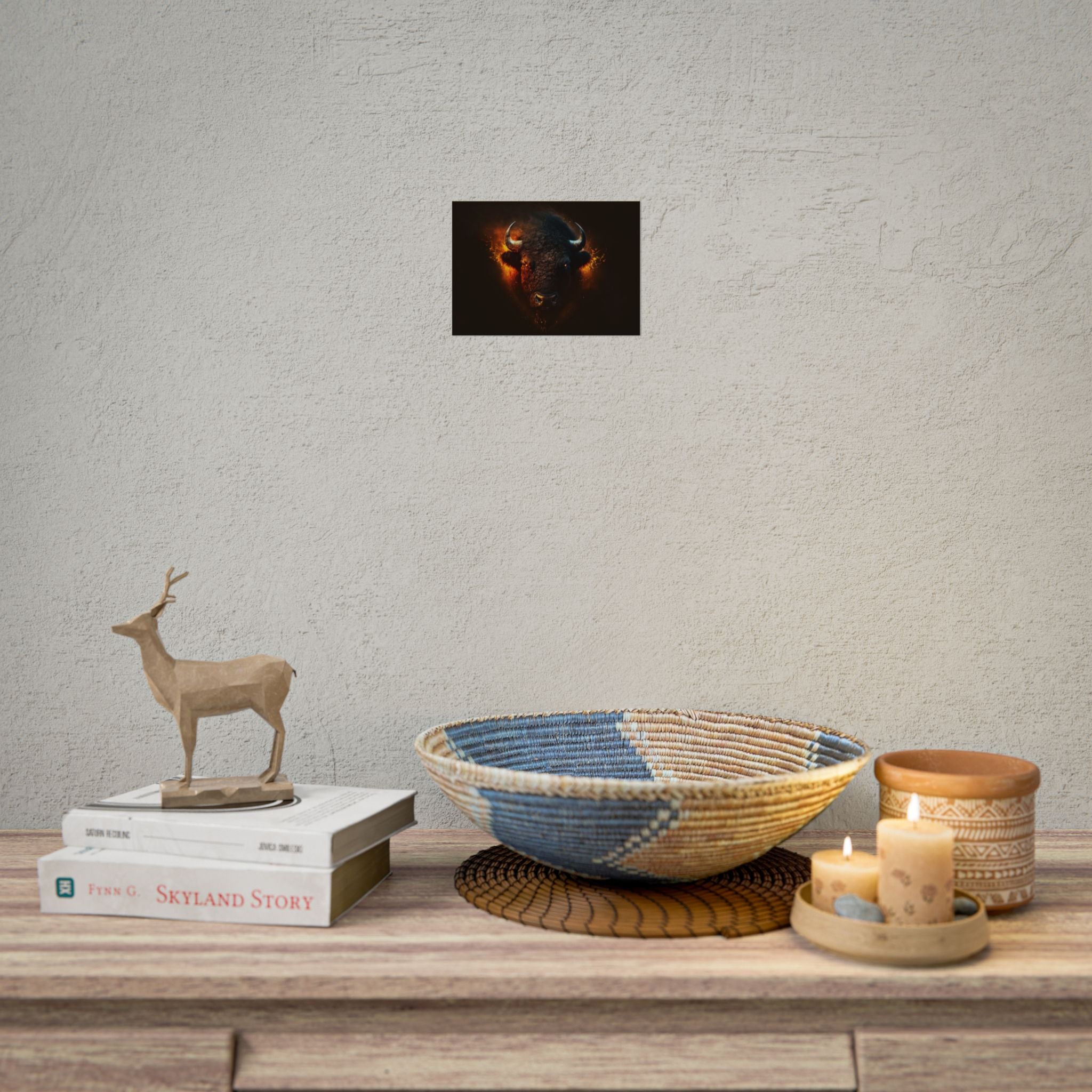 bison-art-poster-wall-decor-buffalo-gift-wildlife-home-decoration-western-bison-wall-art-nature-lover-gift-farm-house-wall-de