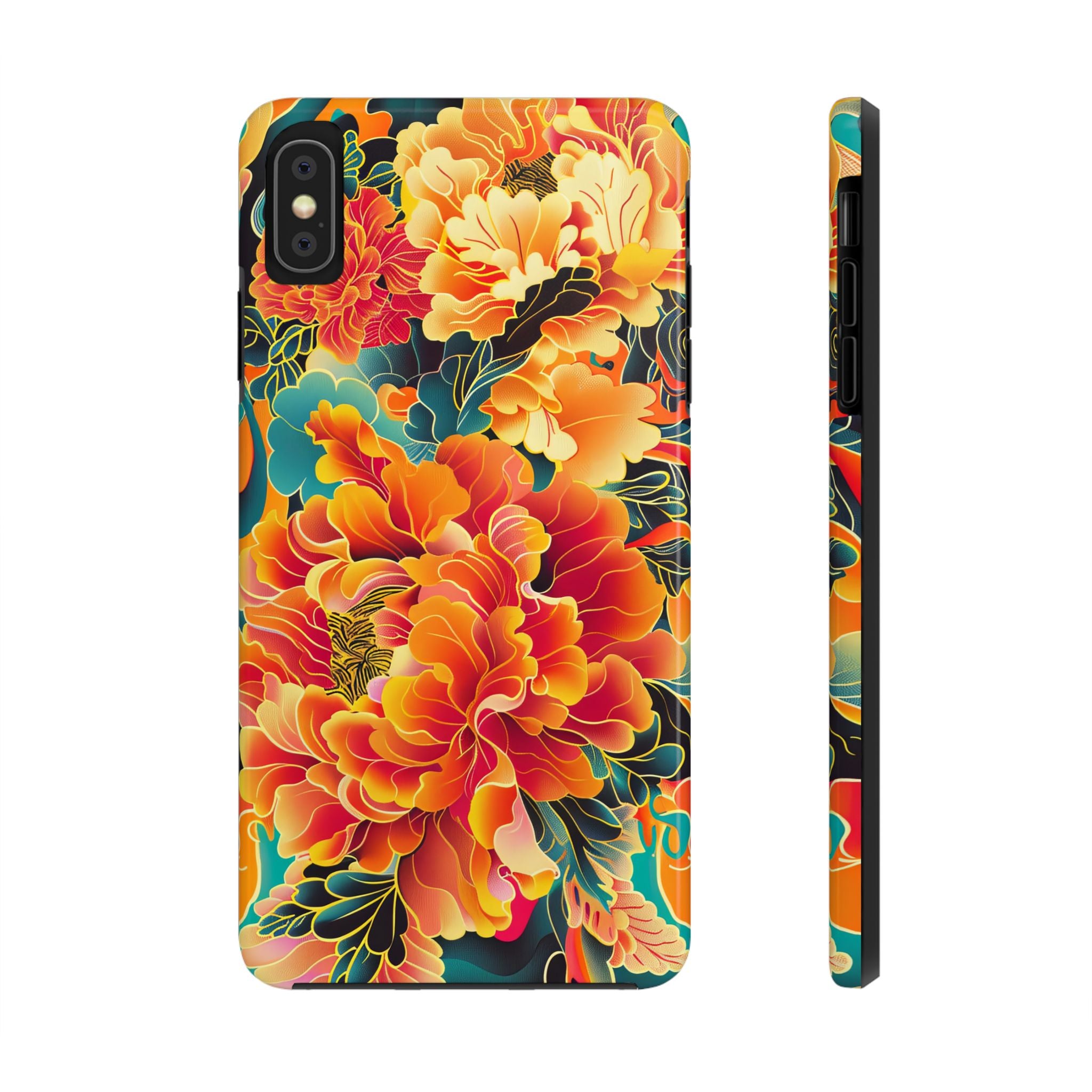 iphone-tough-case-retro-japanese-flowers-floral-phone-cover-vintage-japanese-style-protective-phone-case-asian-floral-design-