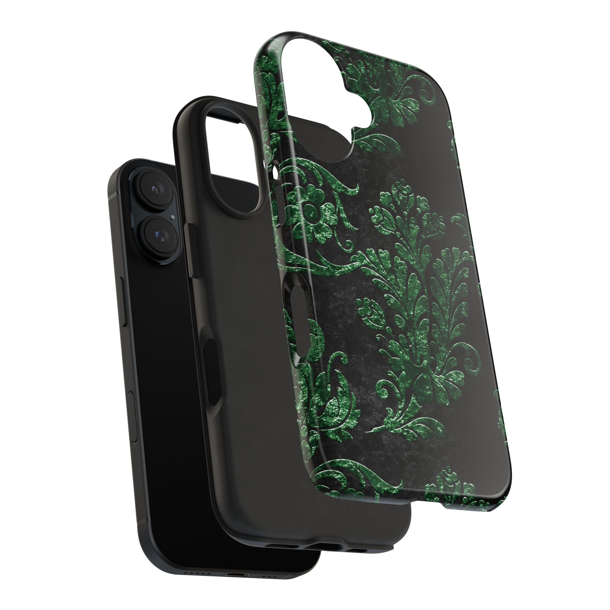 embossed-emerald-velvet-tough-iphone-case-protective-iphone-cover-heavy-duty-iphone-case-rugged-phone-case-durable-smartphone