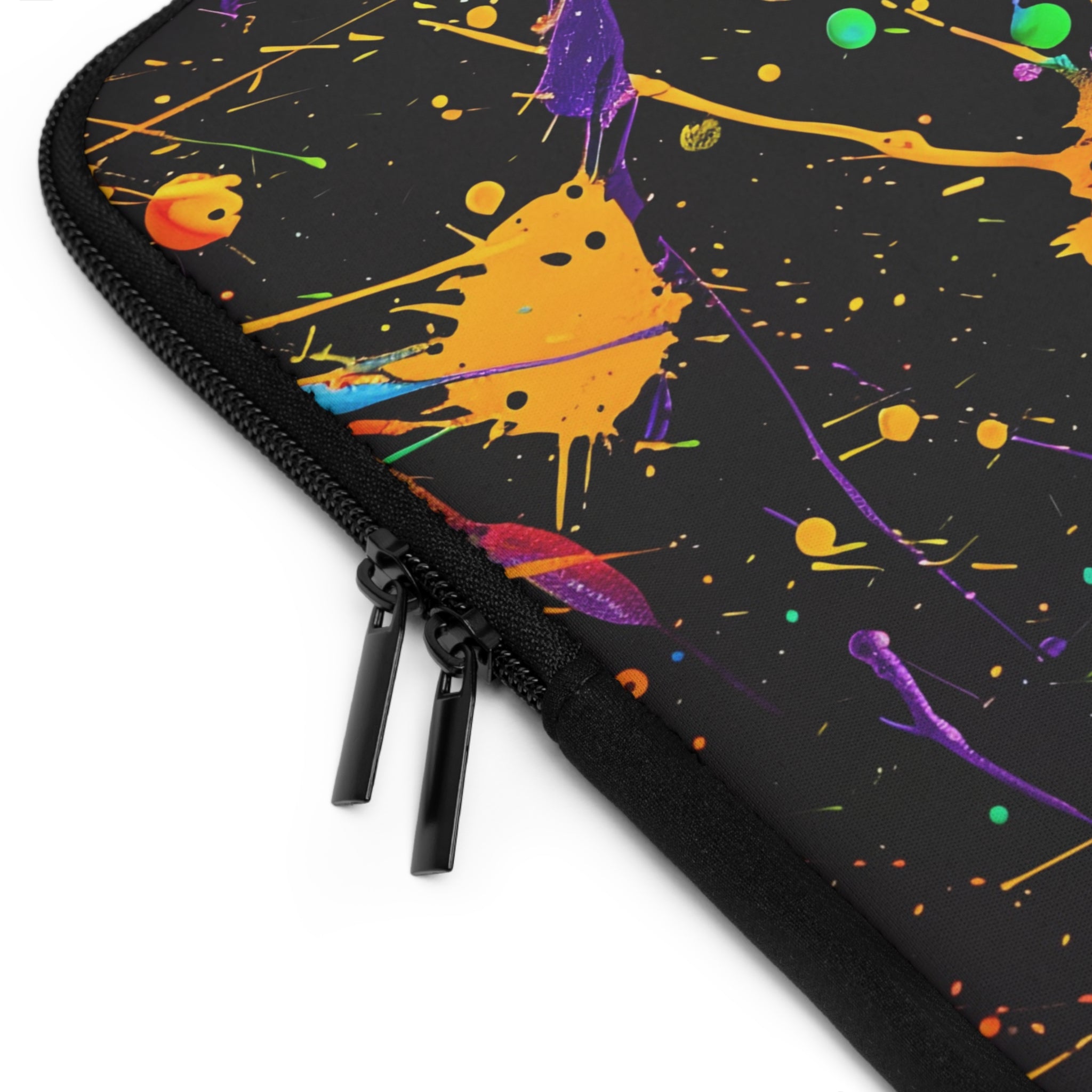 neon-abstract-paint-splatter-laptop-sleeve-yellow-drops-macbook-air-sleeve-unique-tech-accessories-colorful-laptop-case