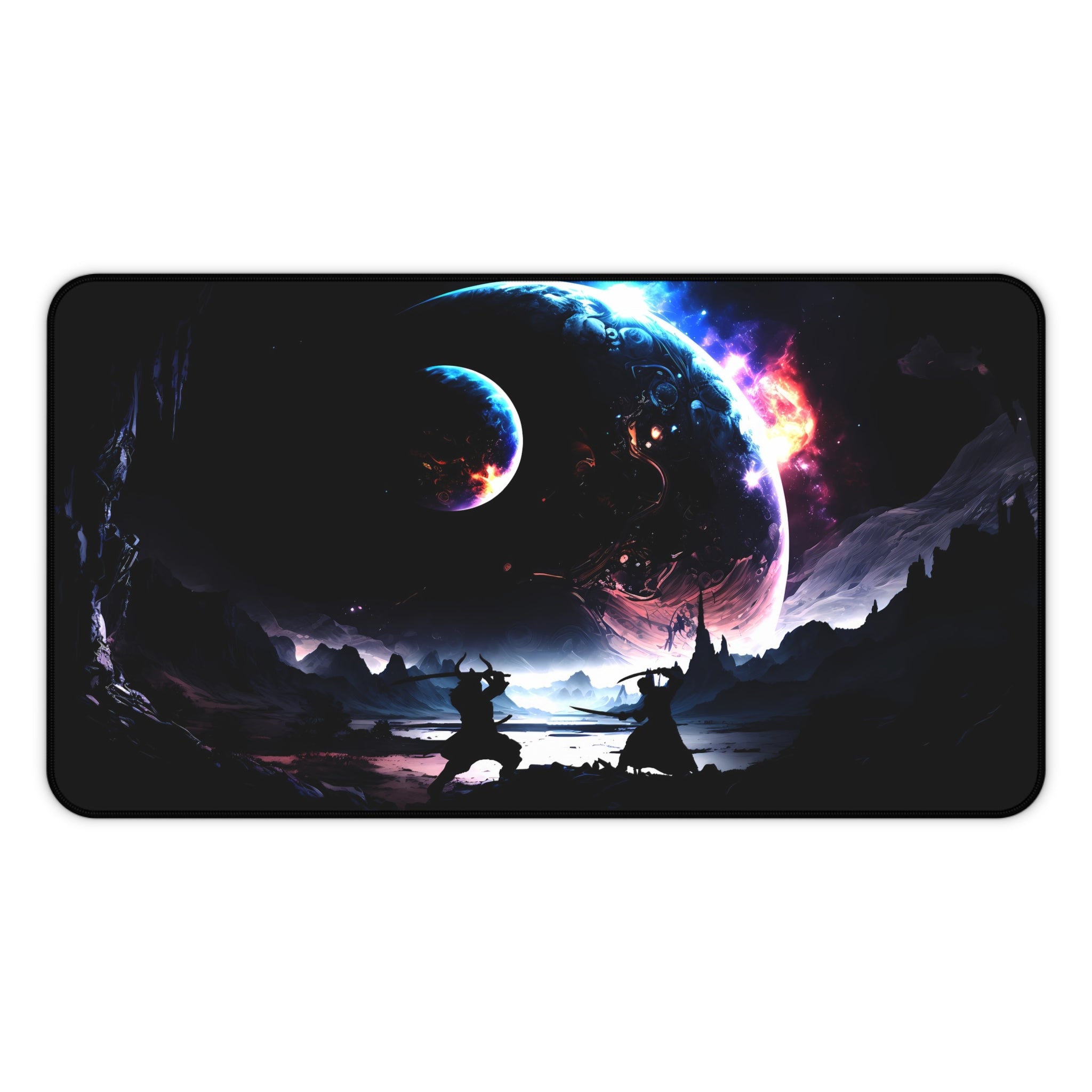 fantasy-samurai-warrior-fight-mouse-pad-japanese-katana-samurai-warrior-with-armor-desk-mat-japanese-anime-samurai-desk-pad