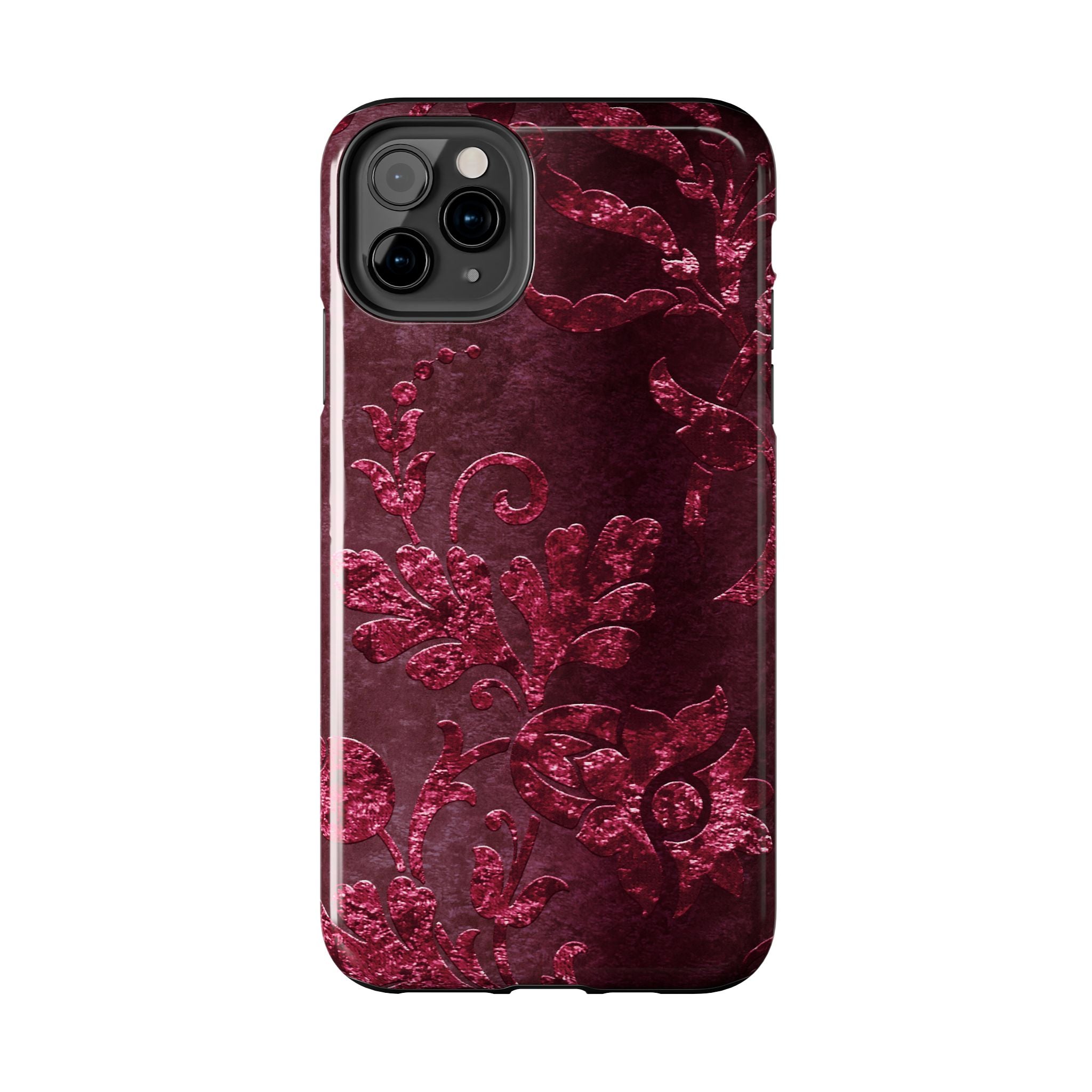 embossed-burgundy-velvet-tough-iphone-case-protective-iphone-cover-heavy-duty-iphone-case-rugged-phone-case-durable-smartphon