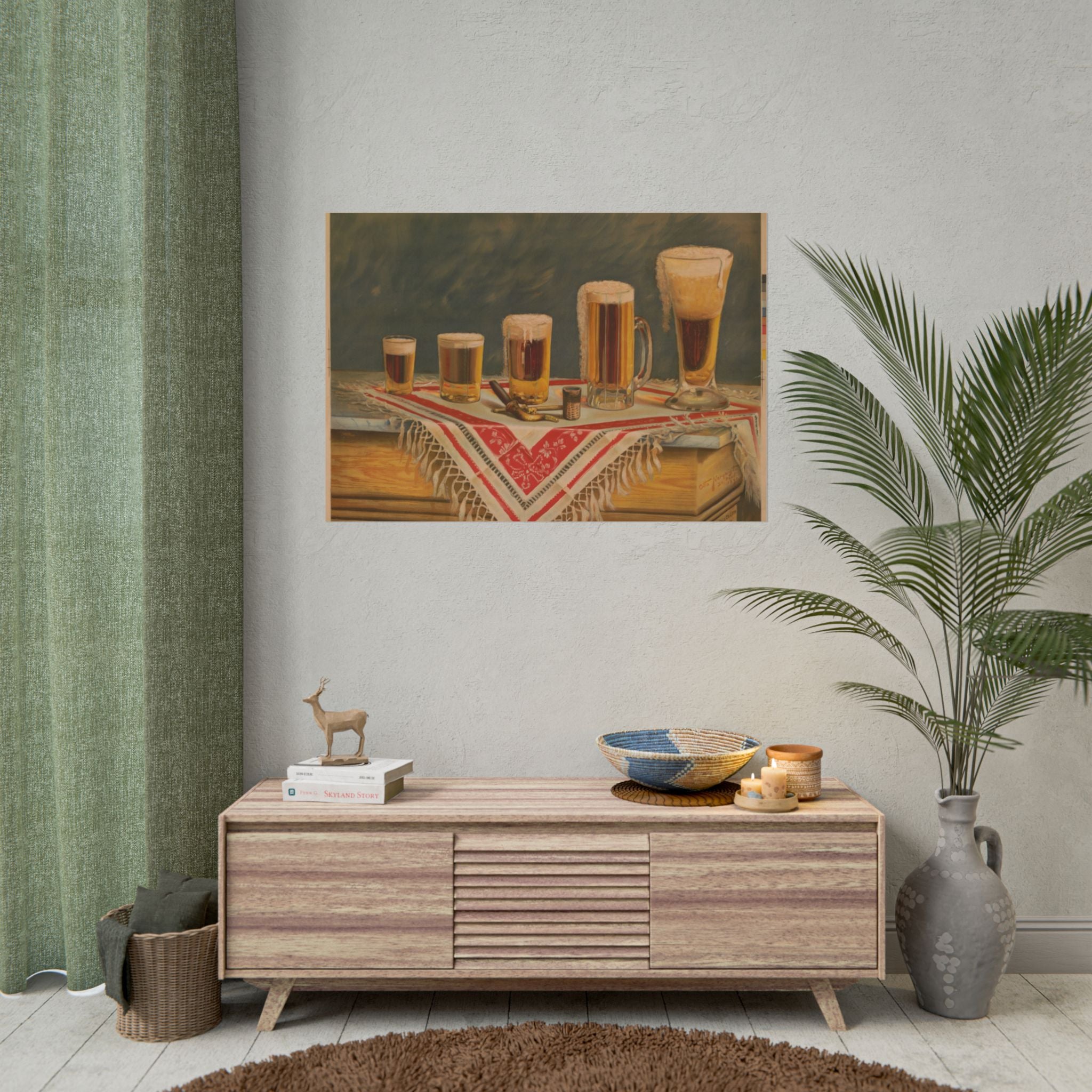 Vintage Beer Poster Print, Beer Wall Art, Bar Decor, Living Room Decor, Alcohol Gift, Poster Print, Beer Gift, Beer Lover, Beer Poster