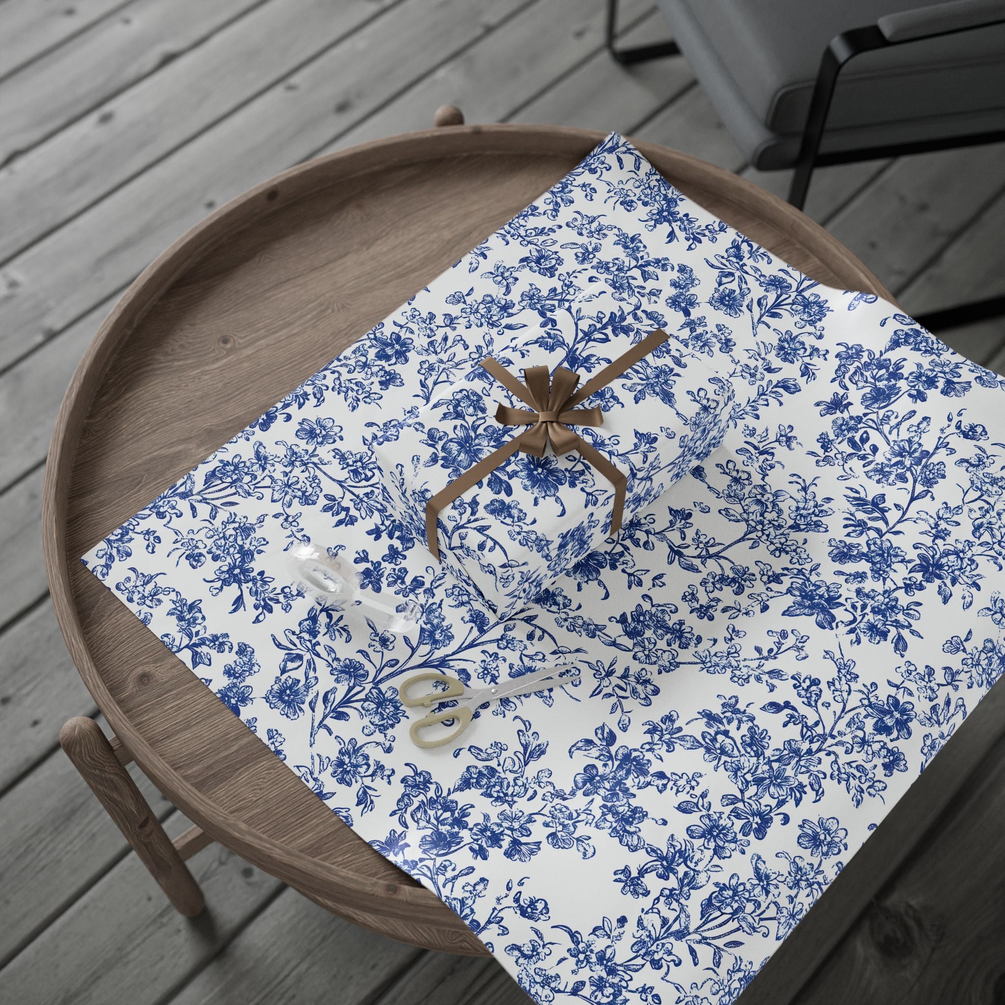 wrapping-papers-blue-french-toile-floral-elegant-gift-wrap-holiday-gift-wrap-birthday-wrapping-paper-wedding-gift-wrap-christ