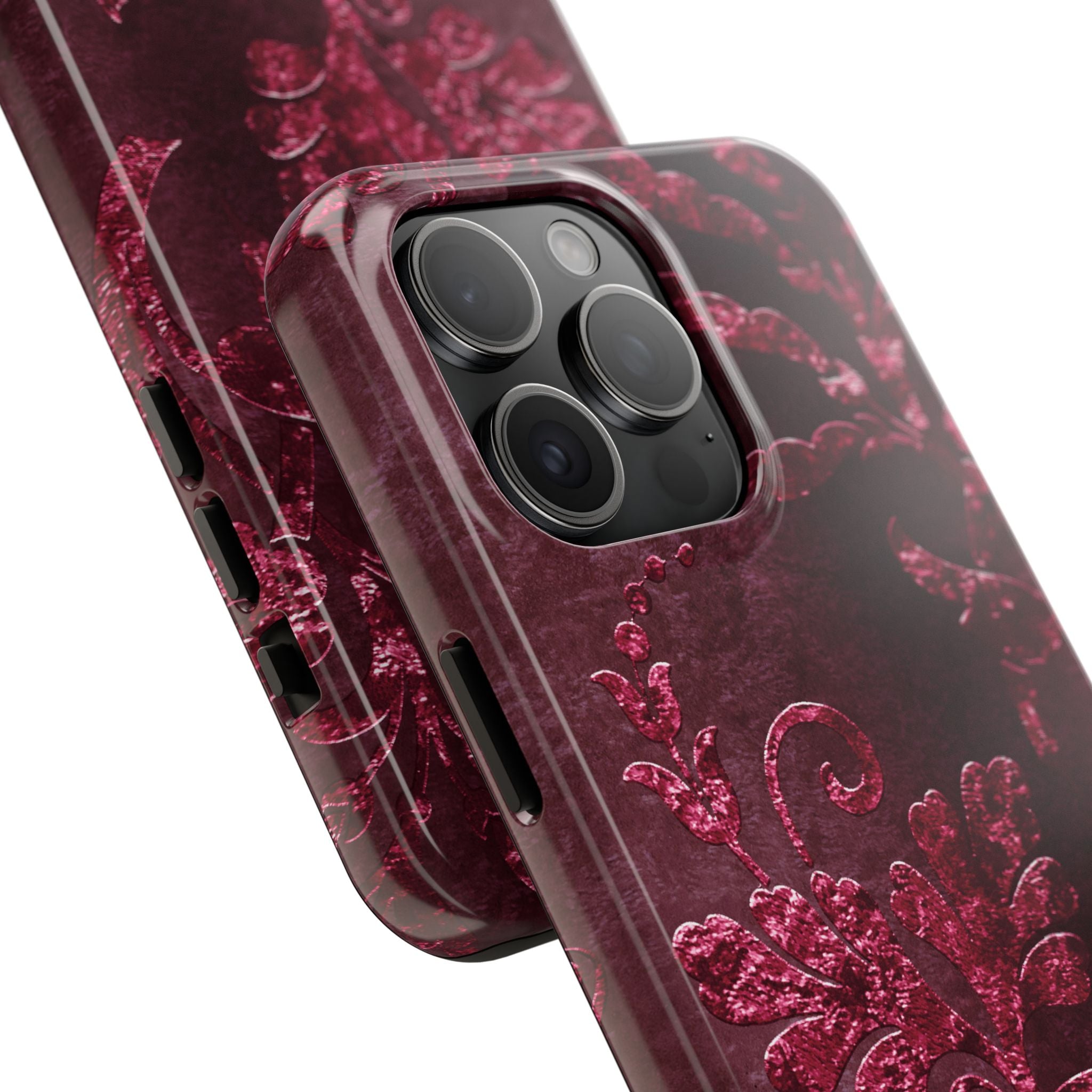 embossed-burgundy-velvet-tough-iphone-case-protective-iphone-cover-heavy-duty-iphone-case-rugged-phone-case-durable-smartphon