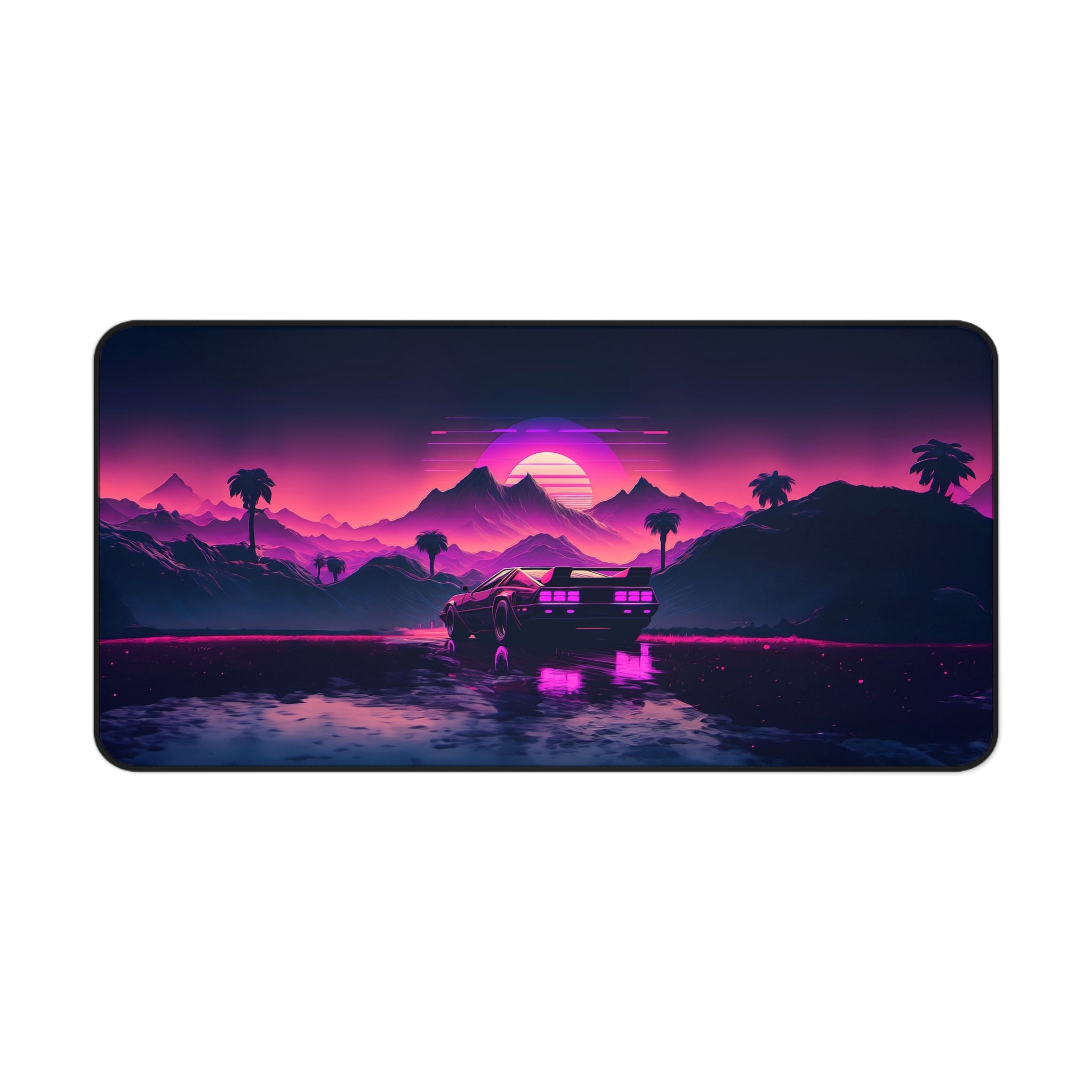 vibrant-vaporwave-mouse-pad-retrowave-delorean-desk-mat-neon-synthwave-desk-pad-vaporwave-sun-and-mountains-vaporwave-gift