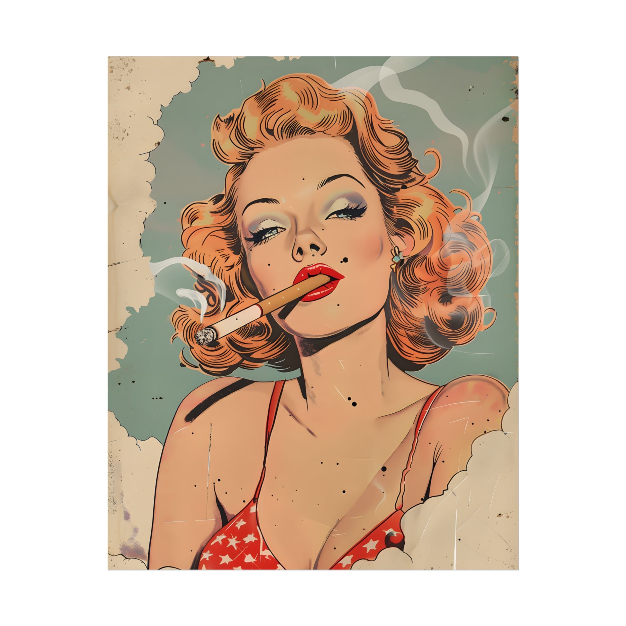 vintage-pin-up-girl-poster-print-girl-smoking-cigarette-wall-art-retro-pinup-poster-pin-up-illustration-home-decor-wall-hangi