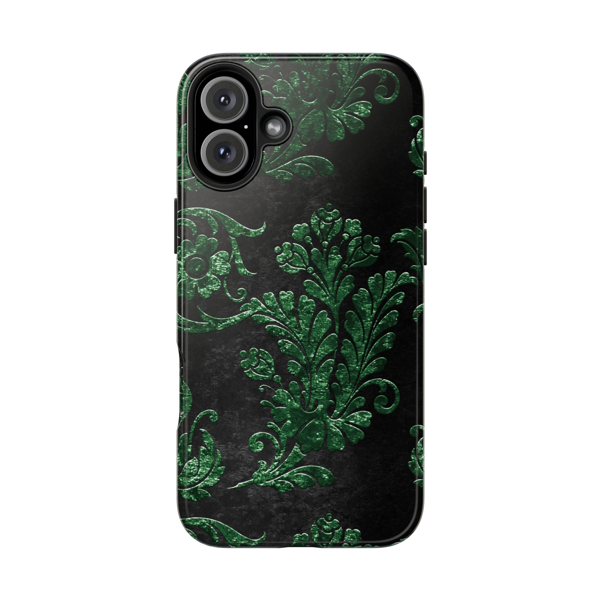 embossed-emerald-velvet-tough-iphone-case-protective-iphone-cover-heavy-duty-iphone-case-rugged-phone-case-durable-smartphone