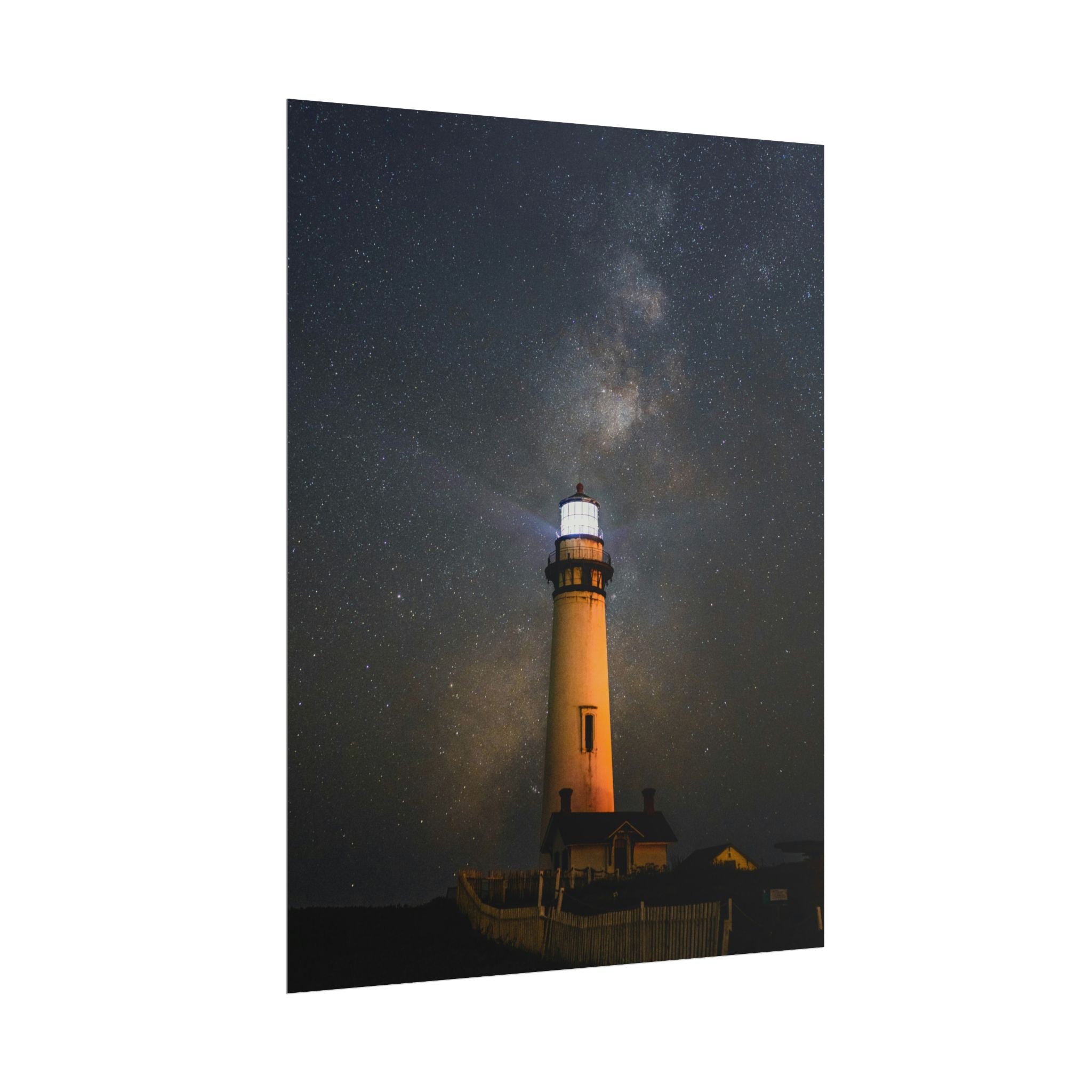 lighthouse-on-rock-poster-print-coastal-wall-art-nautical-decor-beach-house-decoration-seaside-wall