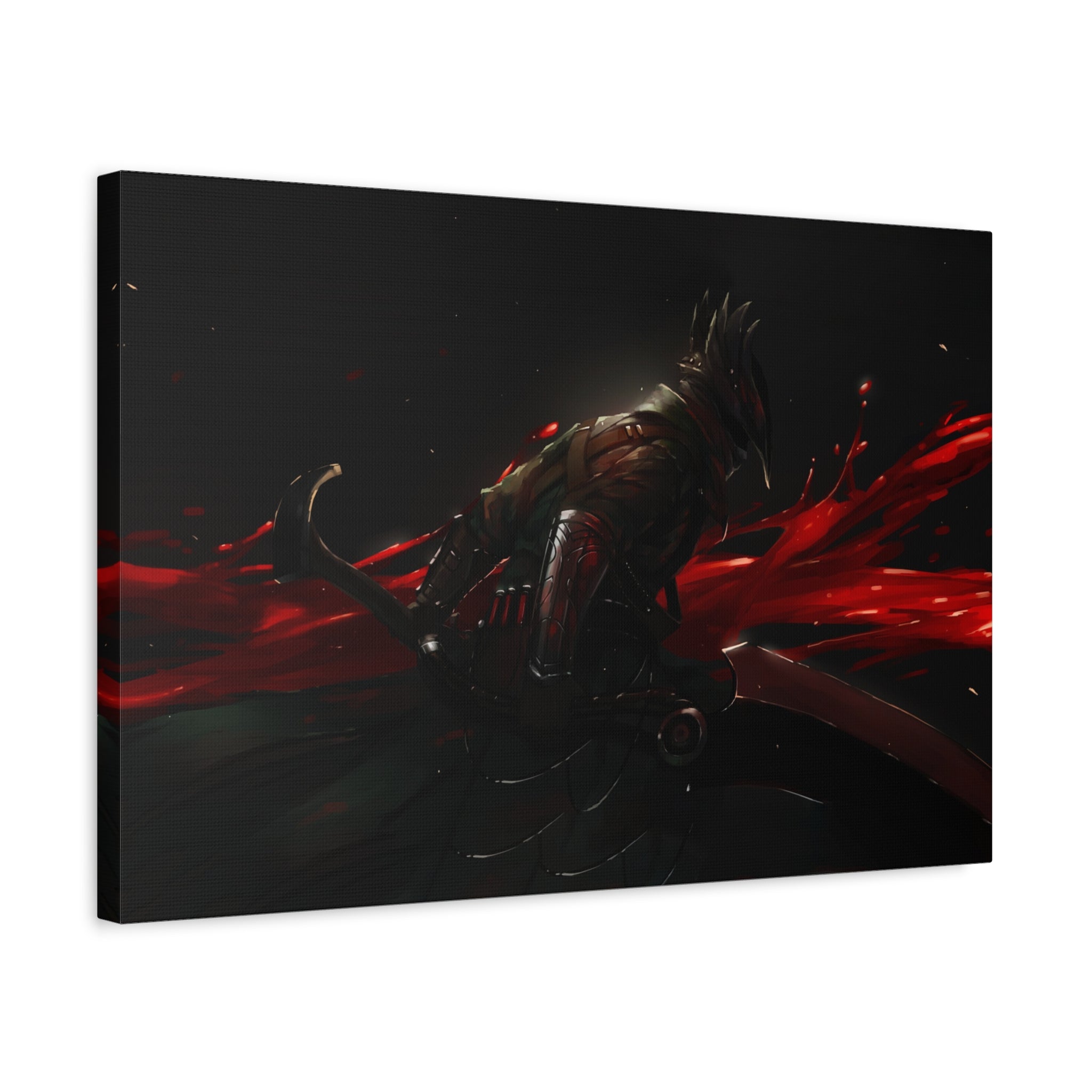 Bloodborne The Hunter Xlarge Canvas Wall Art — Stretched Home Decor, Game Wall Art Print