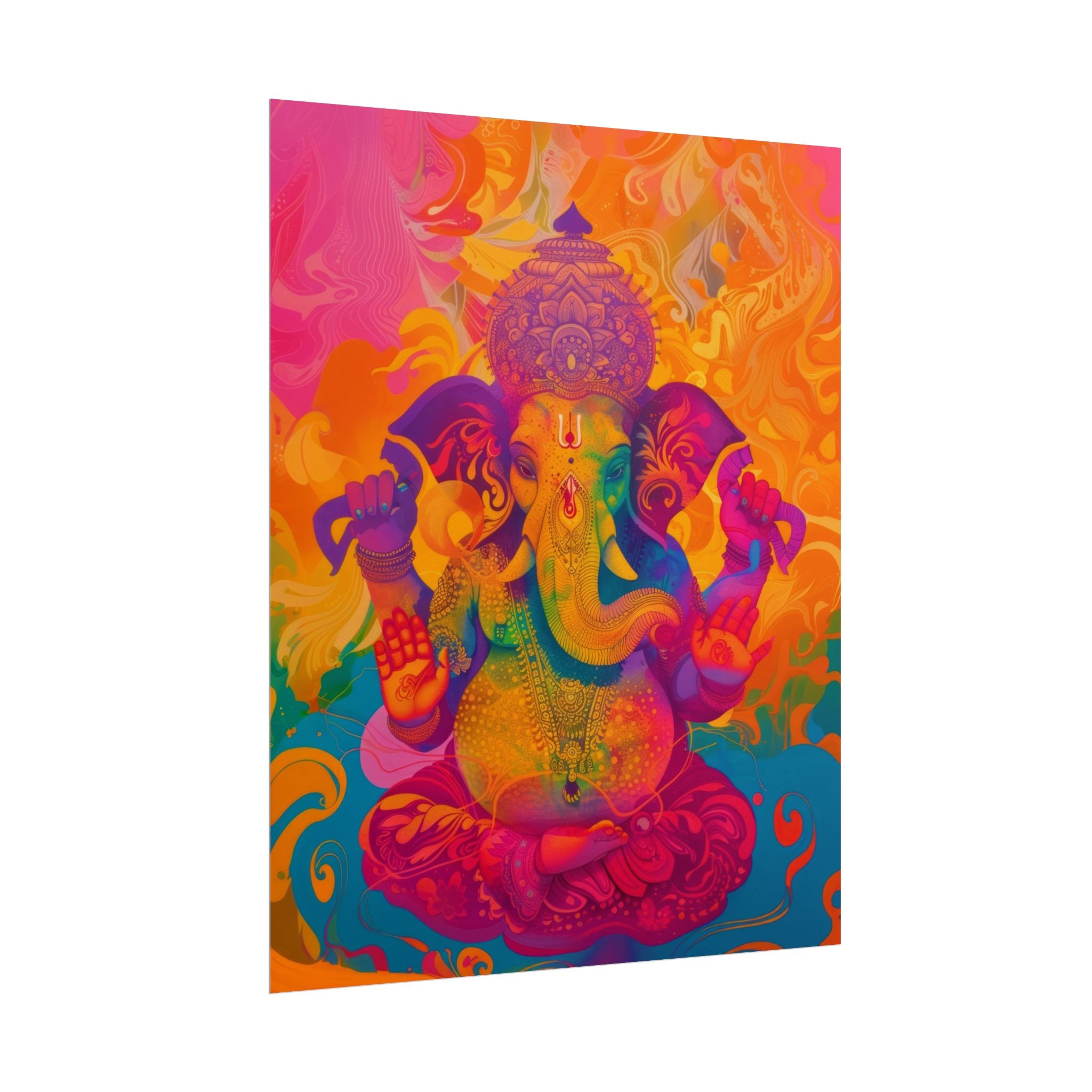colorful-ganesha-poster-print-wall-art-decor-spiritual-home-decor-lord-ganesha-art-hindu-god-wall-decor-ethnic-wall-hanging