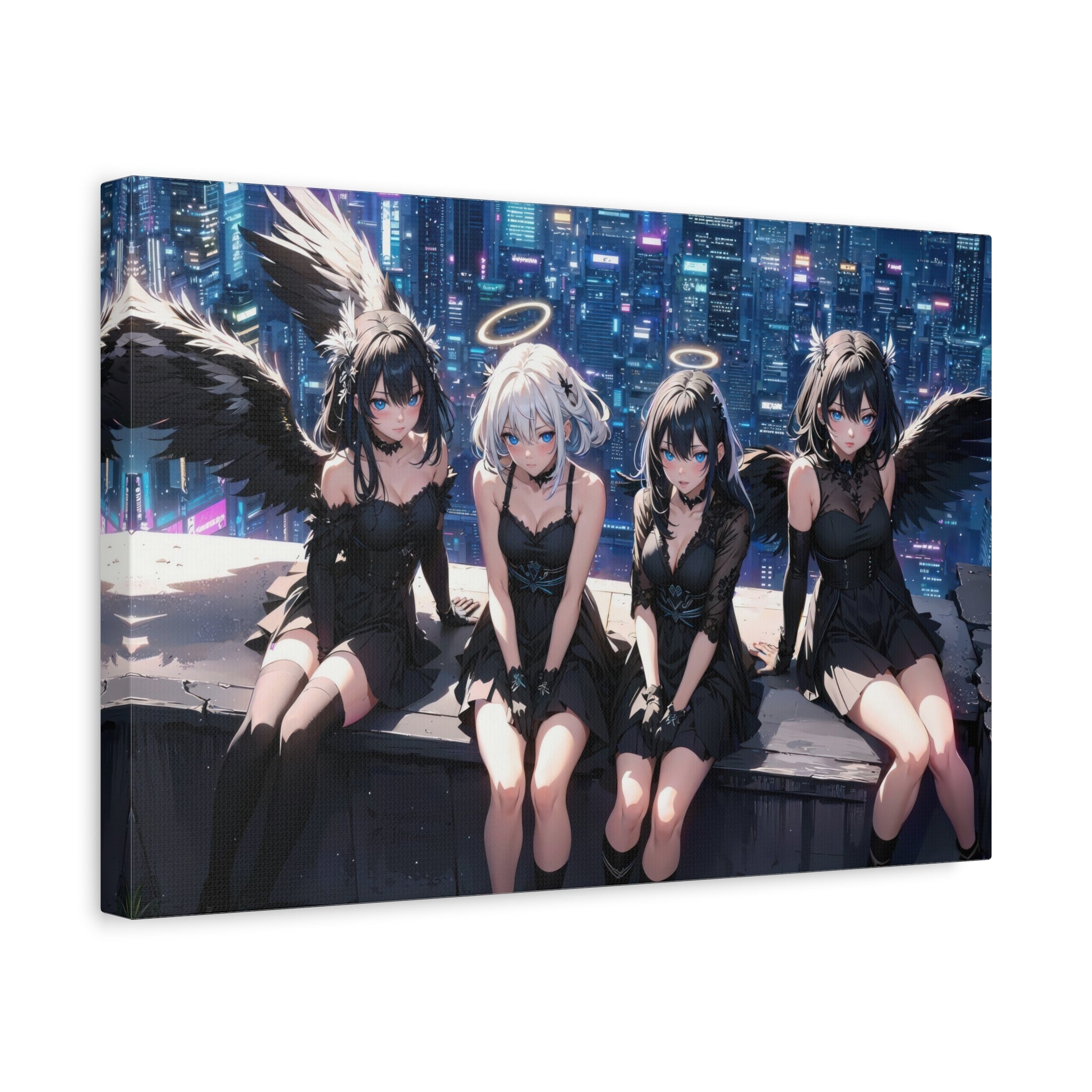 canvas-print-anime-angels-anime-lover-canvas-wall-art-matte-stretched-wall-art-beautiful-anime-girls-decor-anime-print-anime-