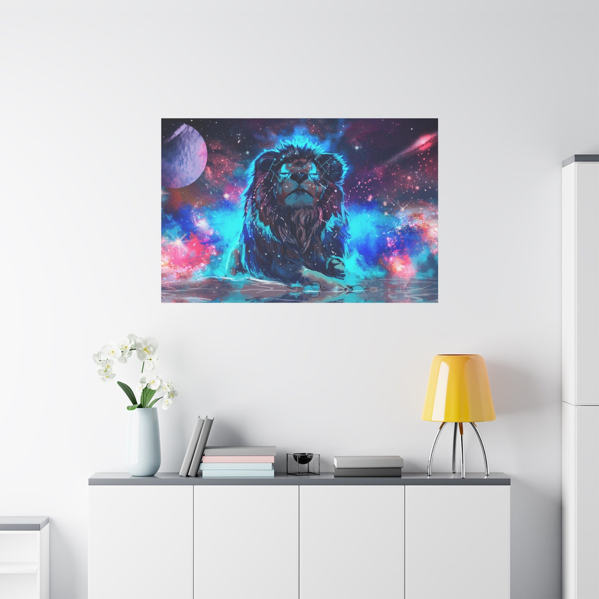 canvas-print-lion-wall-art-fantasy-leon-living-room-decor-matte-stretched-lion-poster-jungle-animal-art-print-wildlife-safari