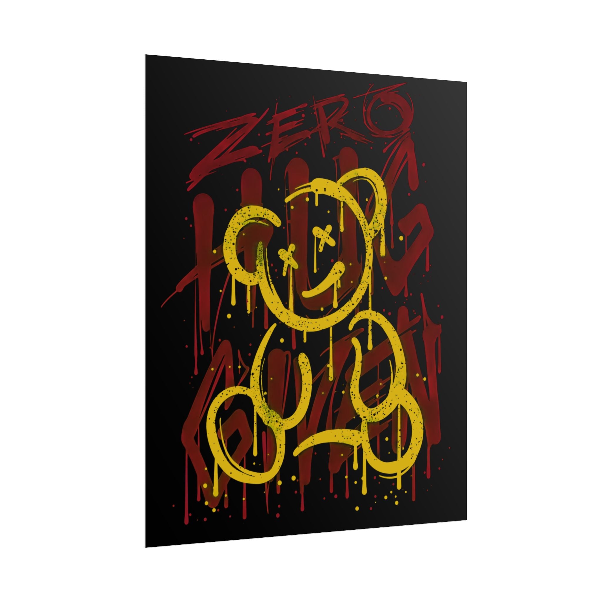 zero-hug-given-poster-print-teddy-bear-print-graffiti-wall-art-fun-wall-art-moody-wall-art-emotional-wall-decor