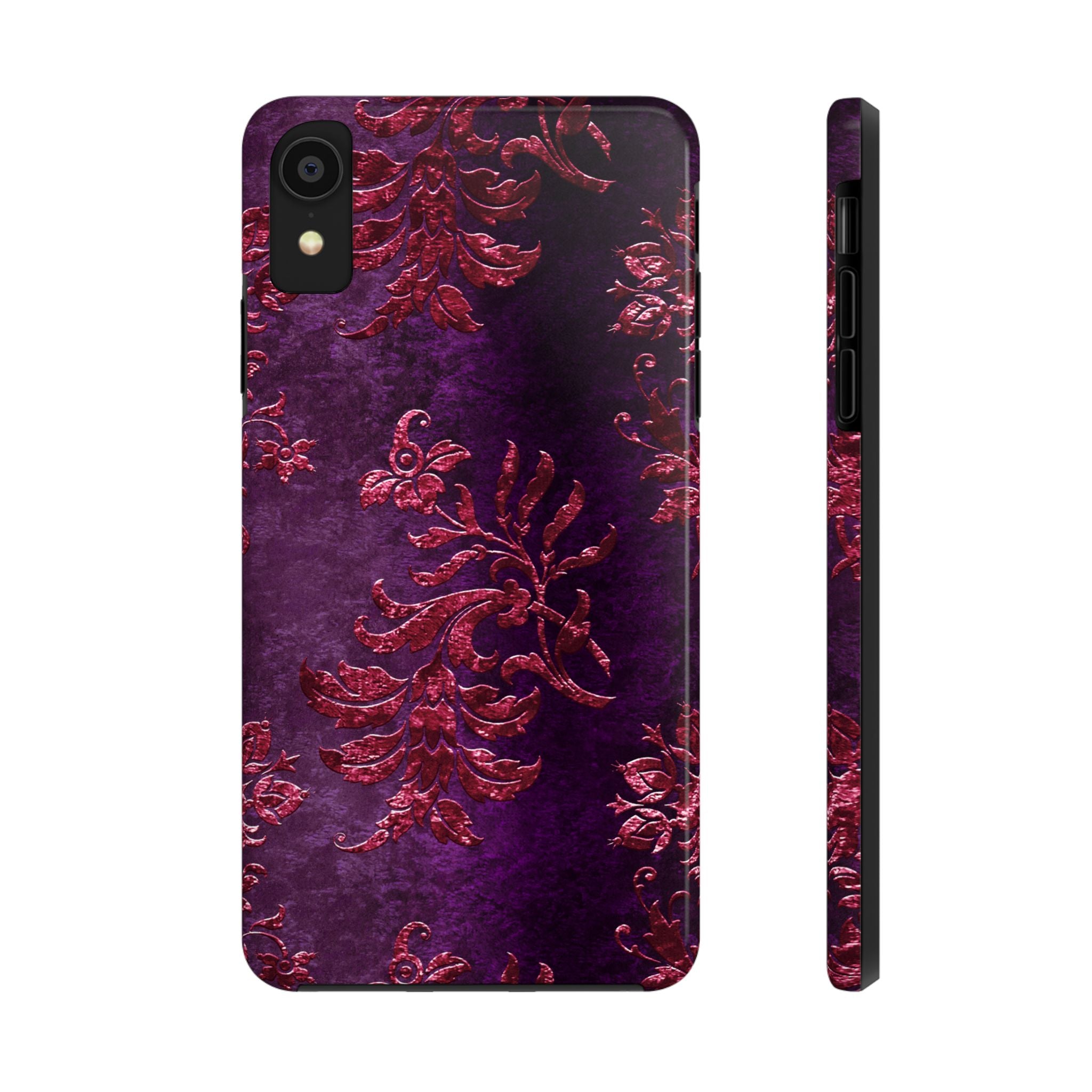 embossed-burgundy-velvet-tough-iphone-case-protective-iphone-cover-heavy-duty-iphone-case-rugged-phone-case-durable-smartphon