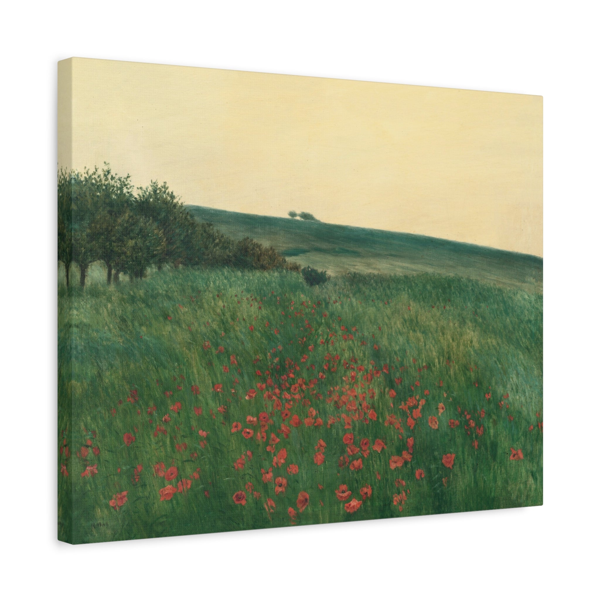 canvas-print-fields-art-print-fields-landscape-painting-red-poppies-frantisek-kavan-rustic-canvas-wall-art-farmhouse-wall-dec
