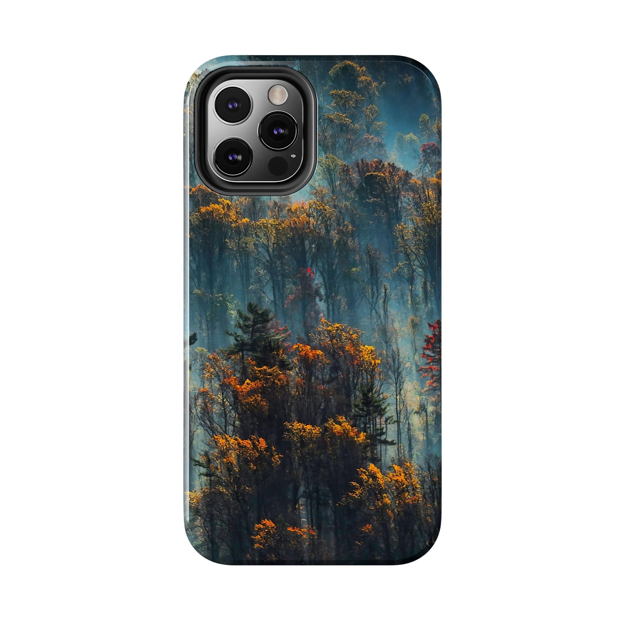 iphone-tough-case-misty-forrest-foggy-fall-iphone-covers-protective-smartphone-cover-nature-lover-gift-adventure-accessory