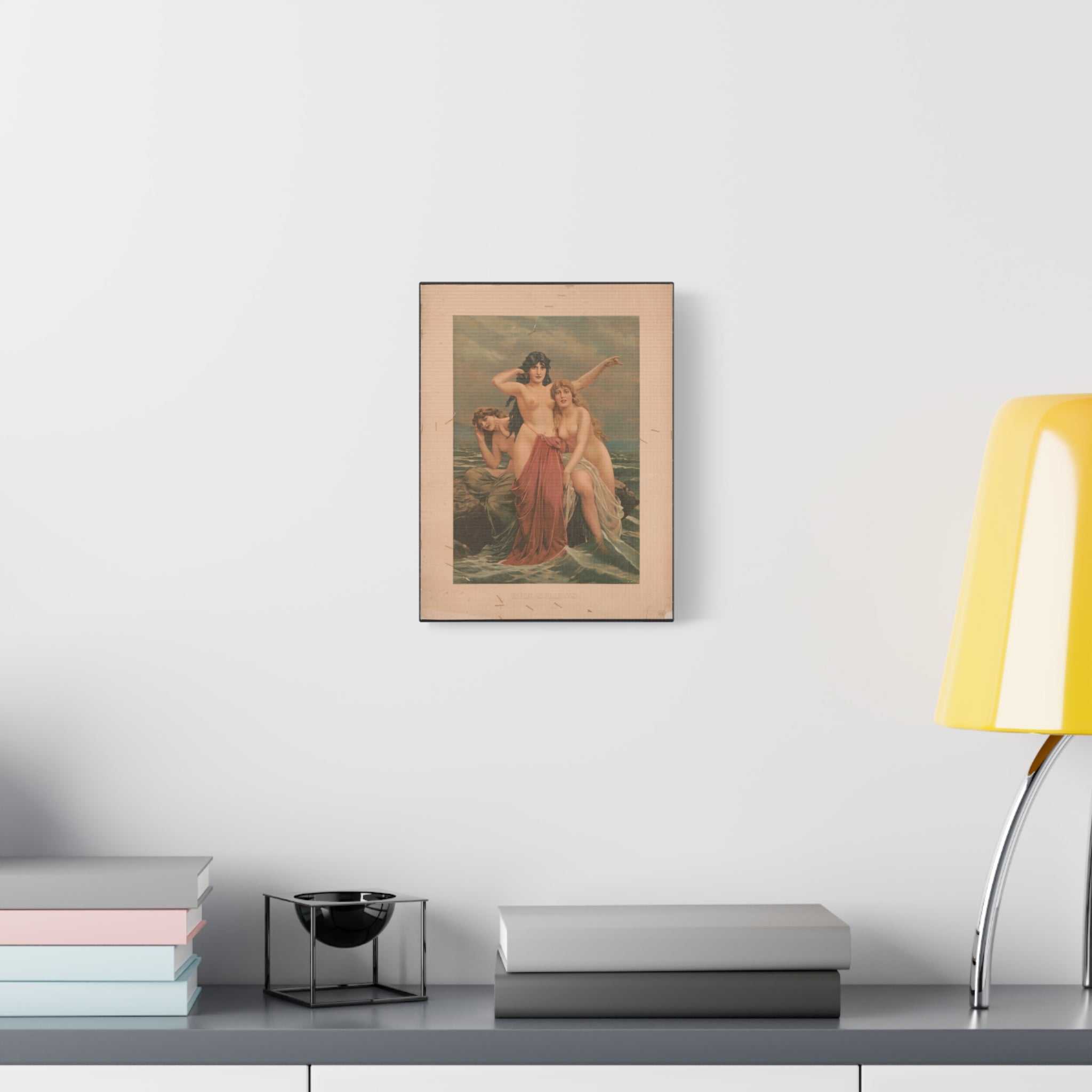 canvas-print-the-sirens-vintage-poster-woman-illustration-wall-decor-mythology-art-retro-sirens-picture-gift-for-mythology-lo