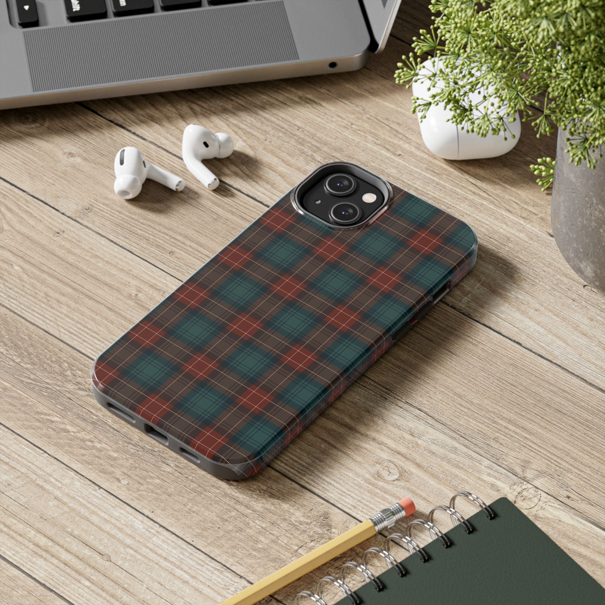 green-and-red-scottish-tartan-plaid-iphone-case-durable-tough-case-iphone-15-16-pro-max-trendy-scottish-tartan-plaid-green-re
