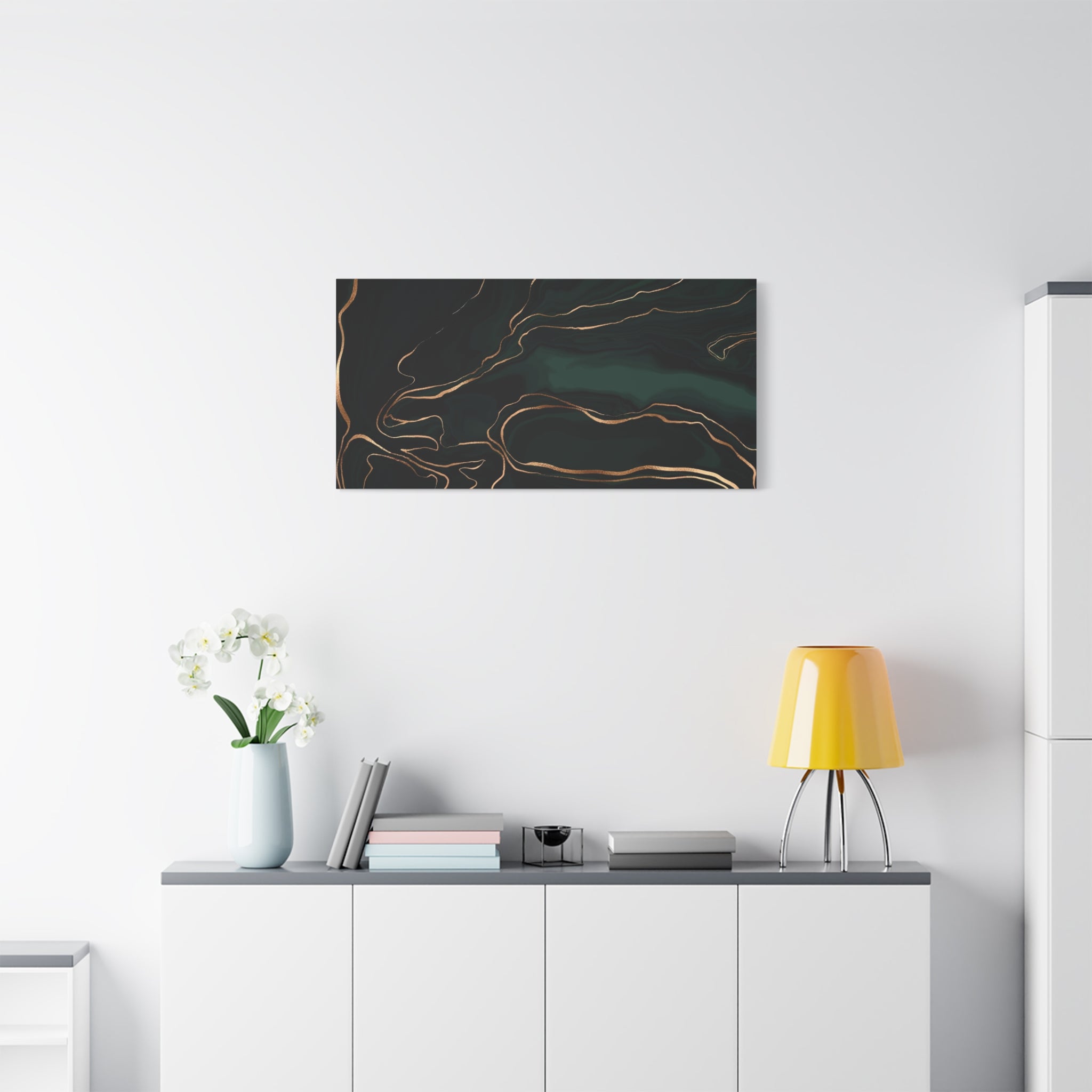 canvas-print-abstract-green-gold-painting-wall-art-home-decor-office-decor-green-canvas-bedroom-modern-art-green-print