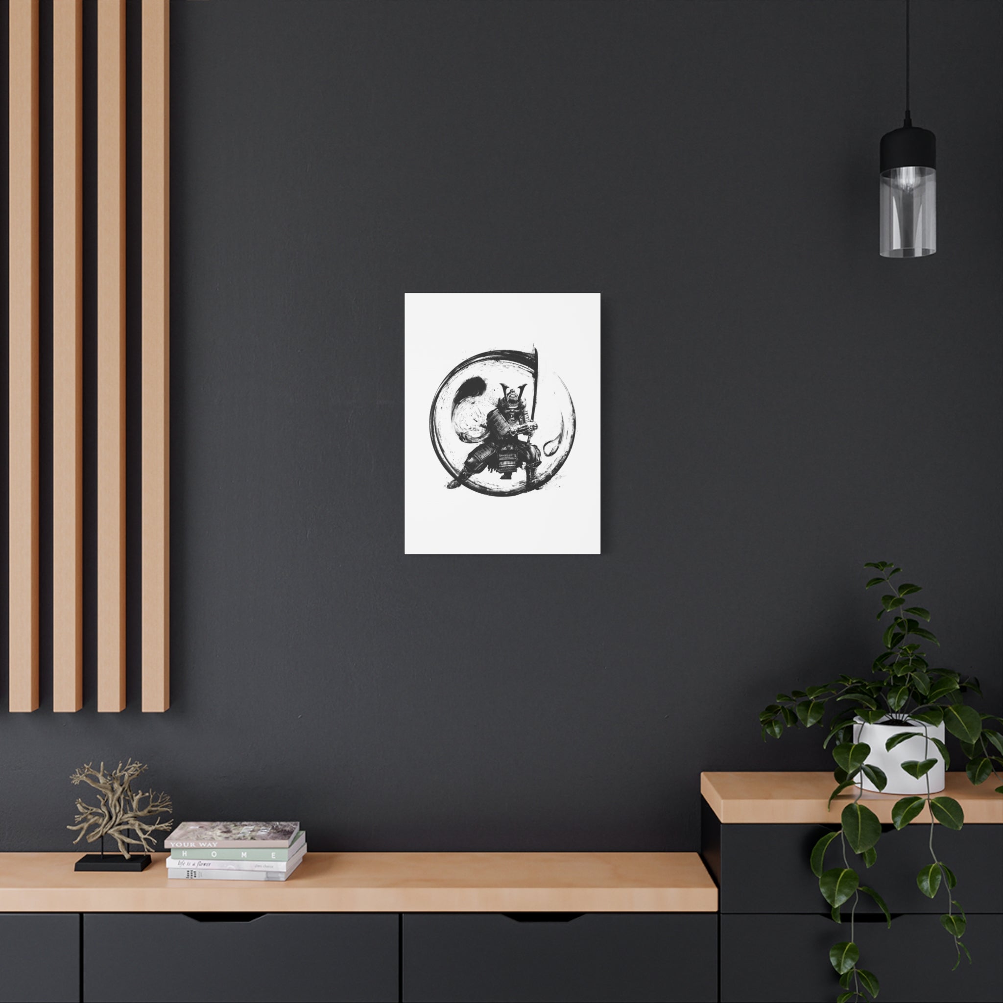 canvas-wall-art-japanese-samurai-ying-yang-katana-oni-mask-black-and-white-home-decor-zen-wall-hanging-asian-art-samurai-swor