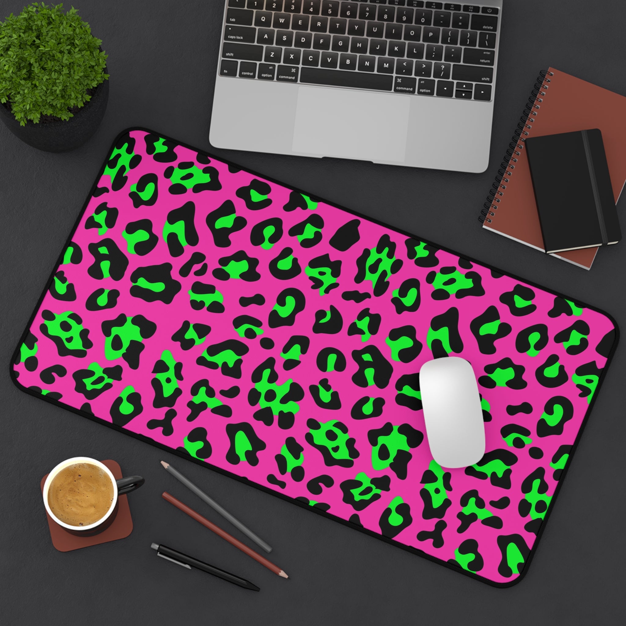 neon-pink-leopard-print-desk-mat-mouse-pad-large-gaming-accessory-large-gaming-desk-pad-mouse-mat
