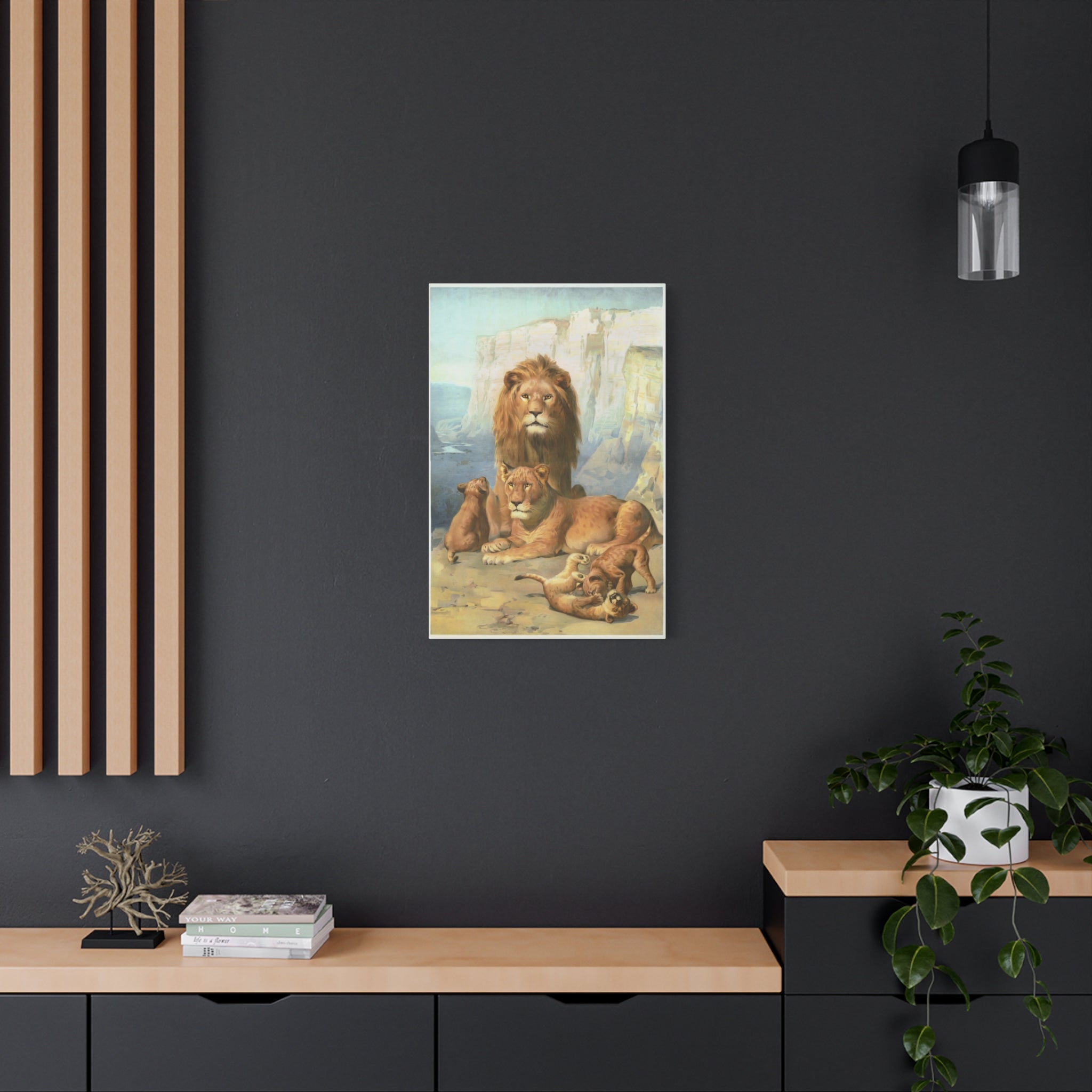 canvas-print-lion-family-canvas-wall-art-wildlife-home-decor-safari-animal-poster-jungle-nursery-art-african-wildlife-print-n