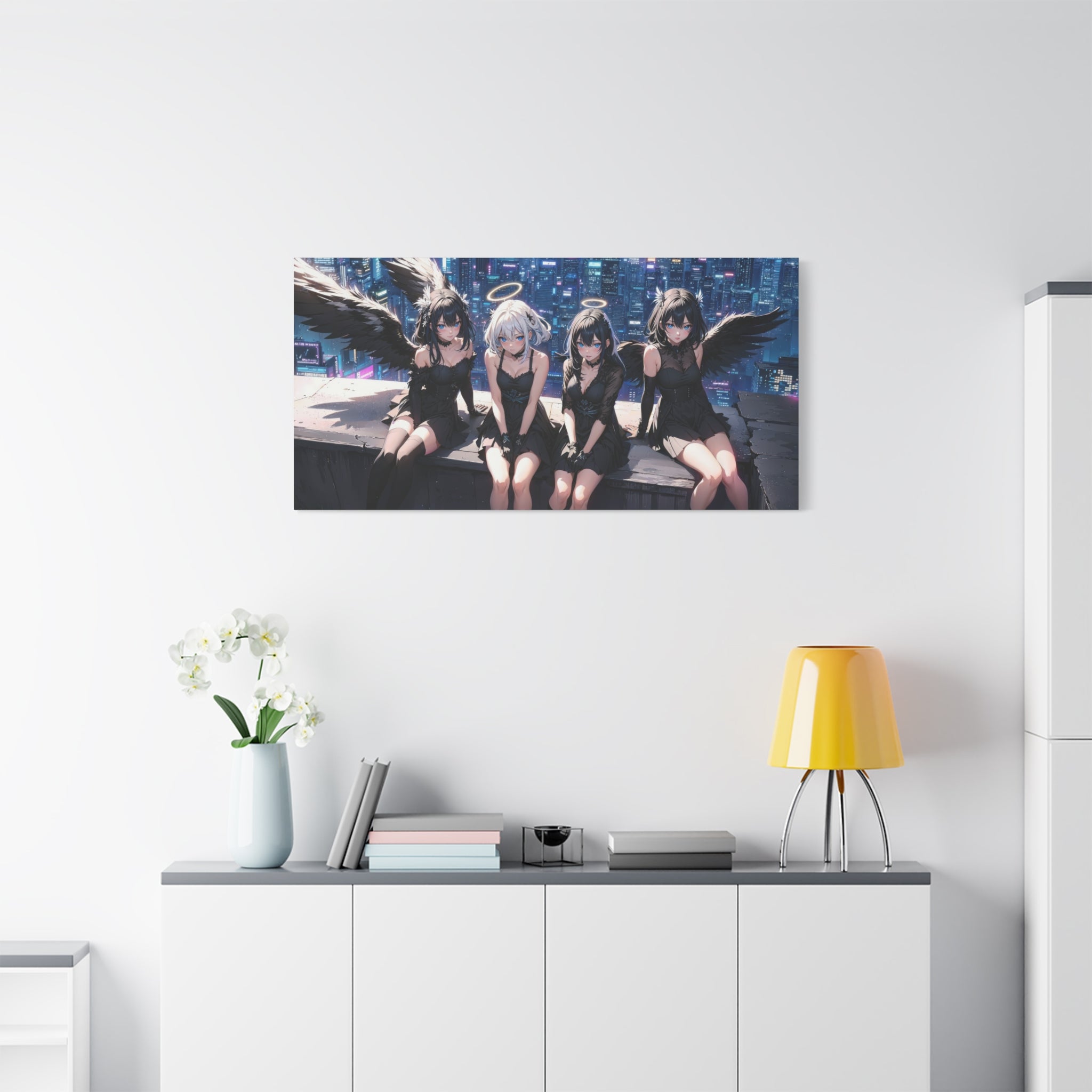 canvas-print-anime-angels-anime-lover-canvas-wall-art-matte-stretched-wall-art-beautiful-anime-girls-decor-anime-print-anime-