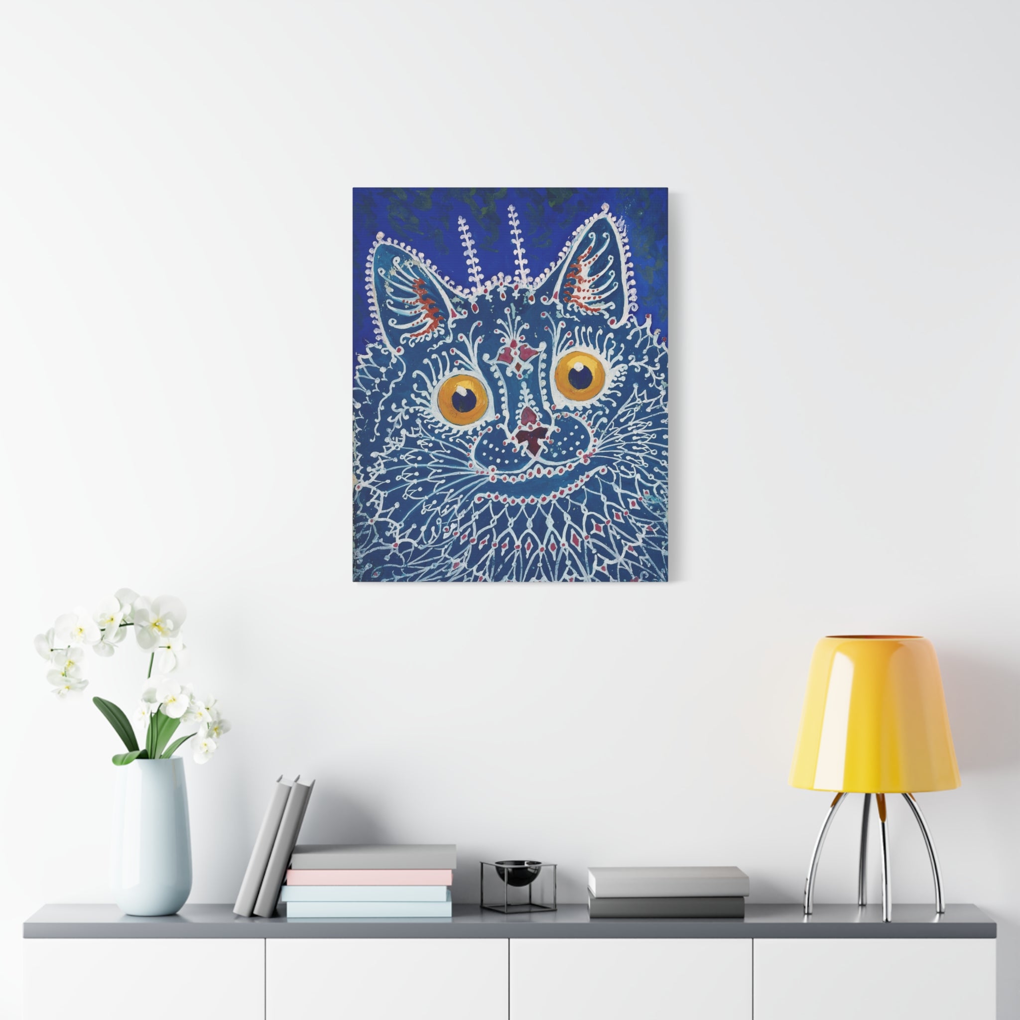 canvas-print-louis-wain-cat-gothic-style-gouache-art-large-wall-decor-matte-stretched-home-office-decoration-unique-cat-print