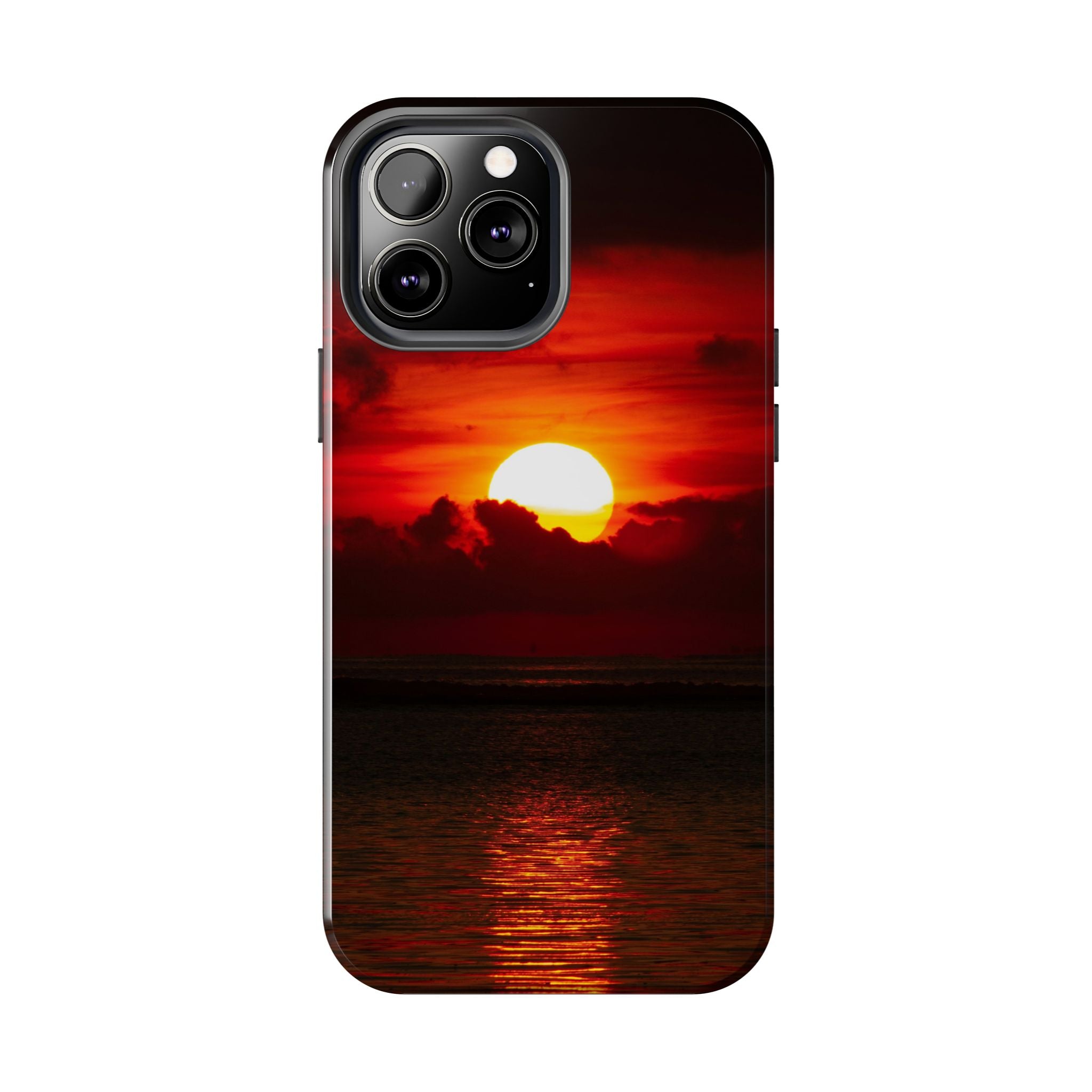 iphone-tough-case-red-sunset-protective-phone-cover-durable-smartphone-case-hard-shell-phone-case-sunset-lover-gift-red-phone