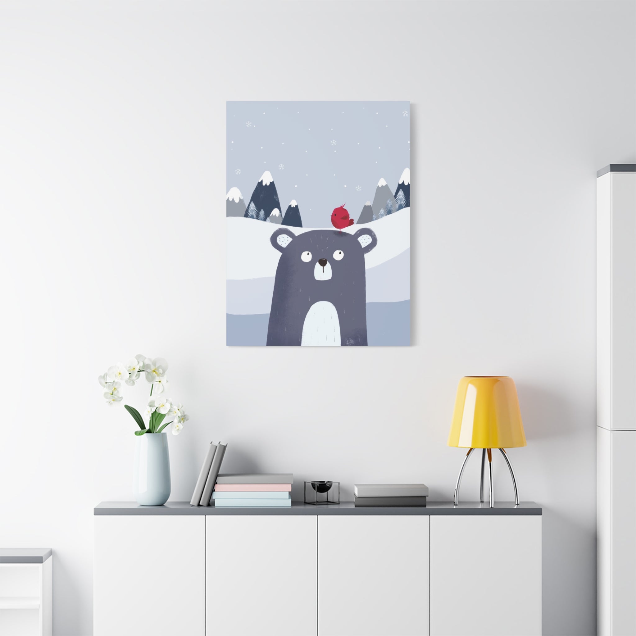 canvas-wall-art-cute-bear-nursery-decor-baby-bear-print-stretched-canvas-nursery-art-cute-bear-decoration-baby-nursery-cute-a