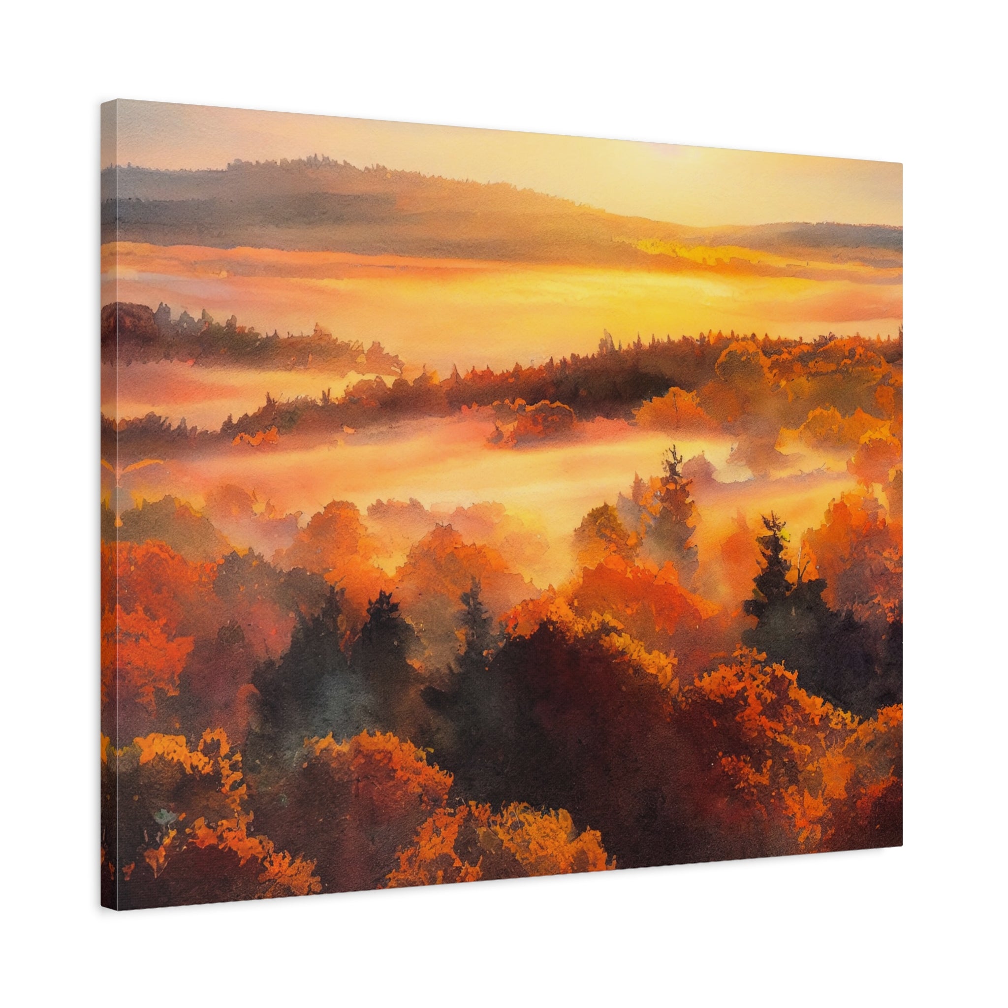 watercolor-fall-canvas-wall-art-fall-sunset-tree-print-stretched-matte-canvas-home-decor-autumn-decor-gift-for-nature-lovers