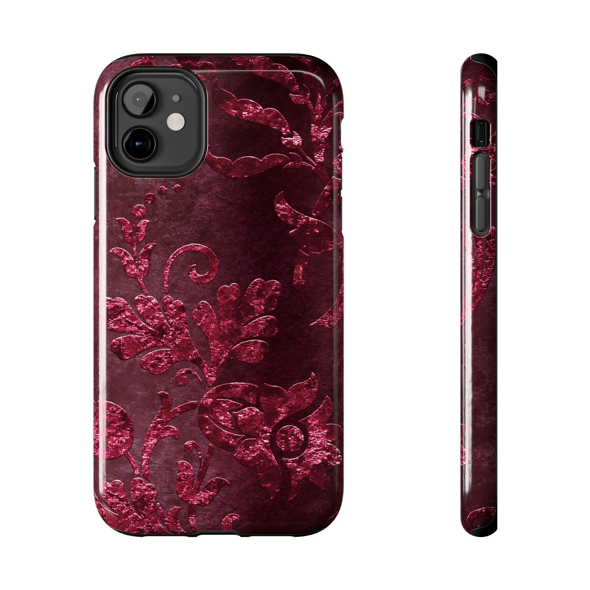 embossed-burgundy-velvet-tough-iphone-case-protective-iphone-cover-heavy-duty-iphone-case-rugged-phone-case-durable-smartphon