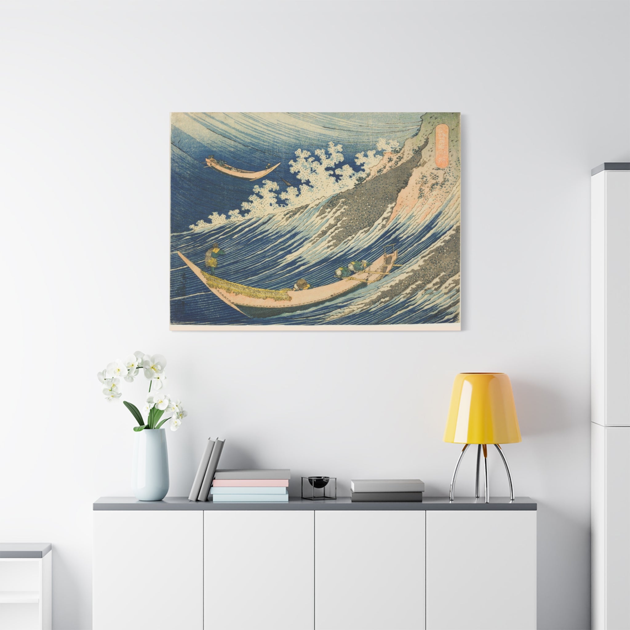 canvas-print-katsushika-hokusai-art-fishing-boats-at-choshi-in-shimosa-japanese-art-decor-japanese-wall-art-traditional-japan