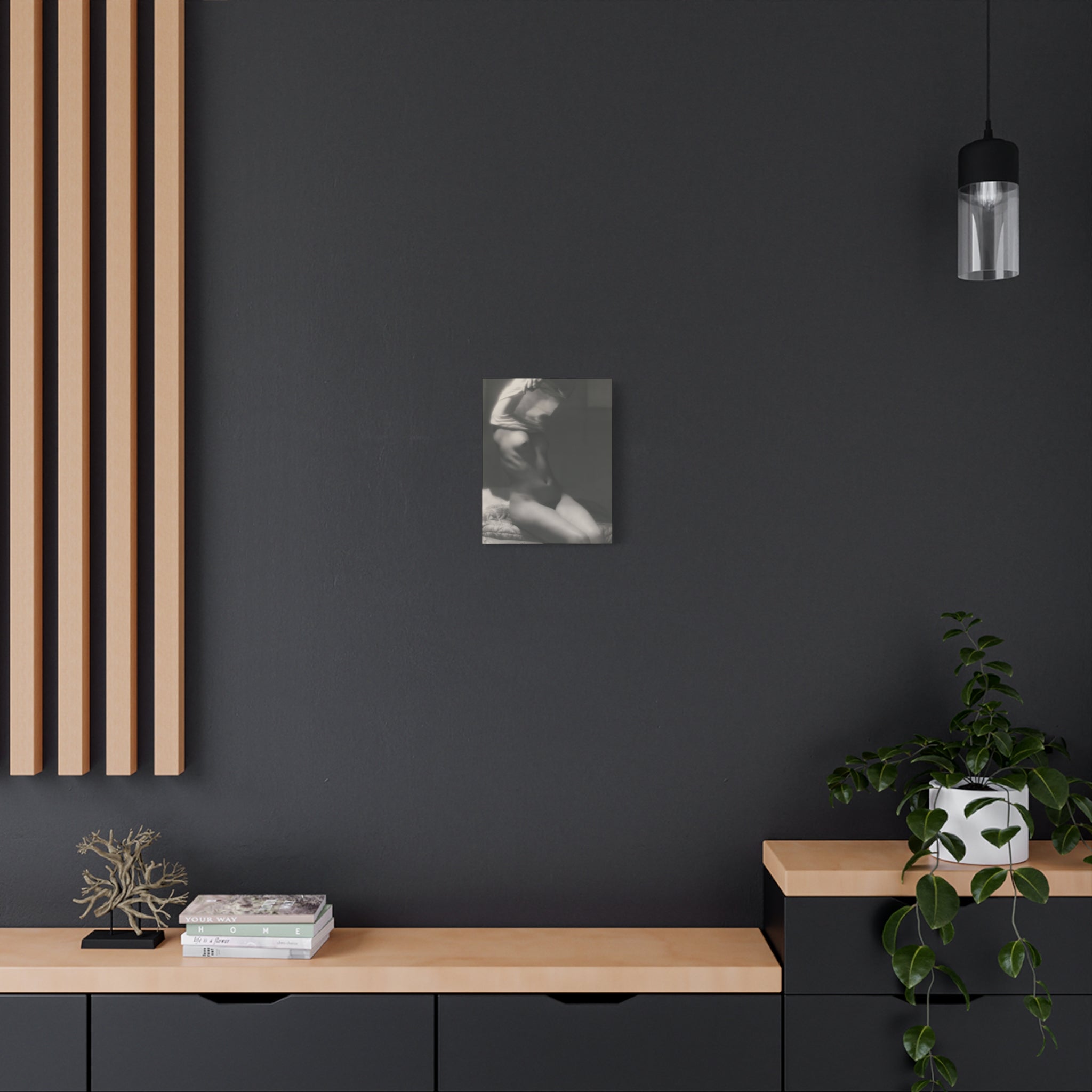 canvas-print-vor-dem-schlafen-gehen-by-michael-heumuller-black-and-white-photography-nude-art-wall-decor-stretched-canvas-art