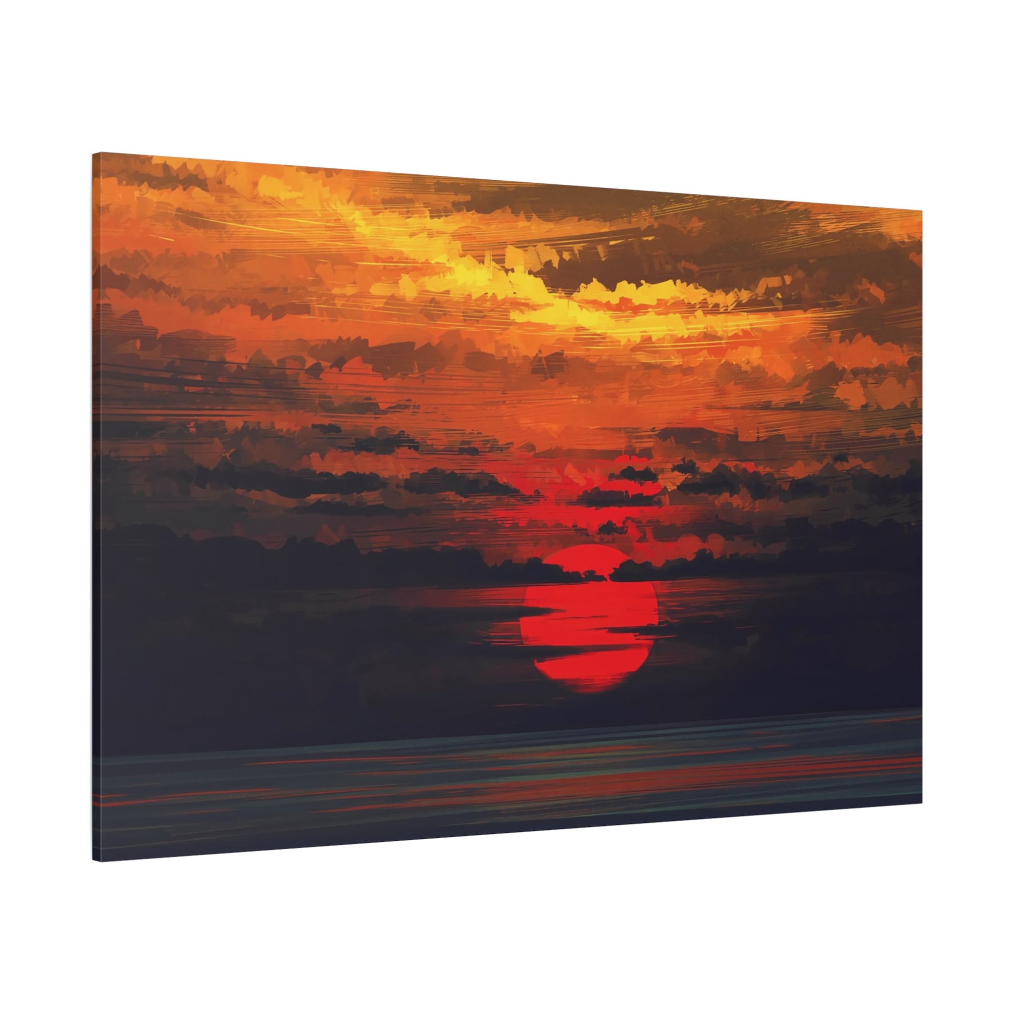 canvas-wall-art-red-sunset-landscape-cozy-home-decor-canvas-print-living-room-decor-farm-house-wall-decor-house-warming-gift