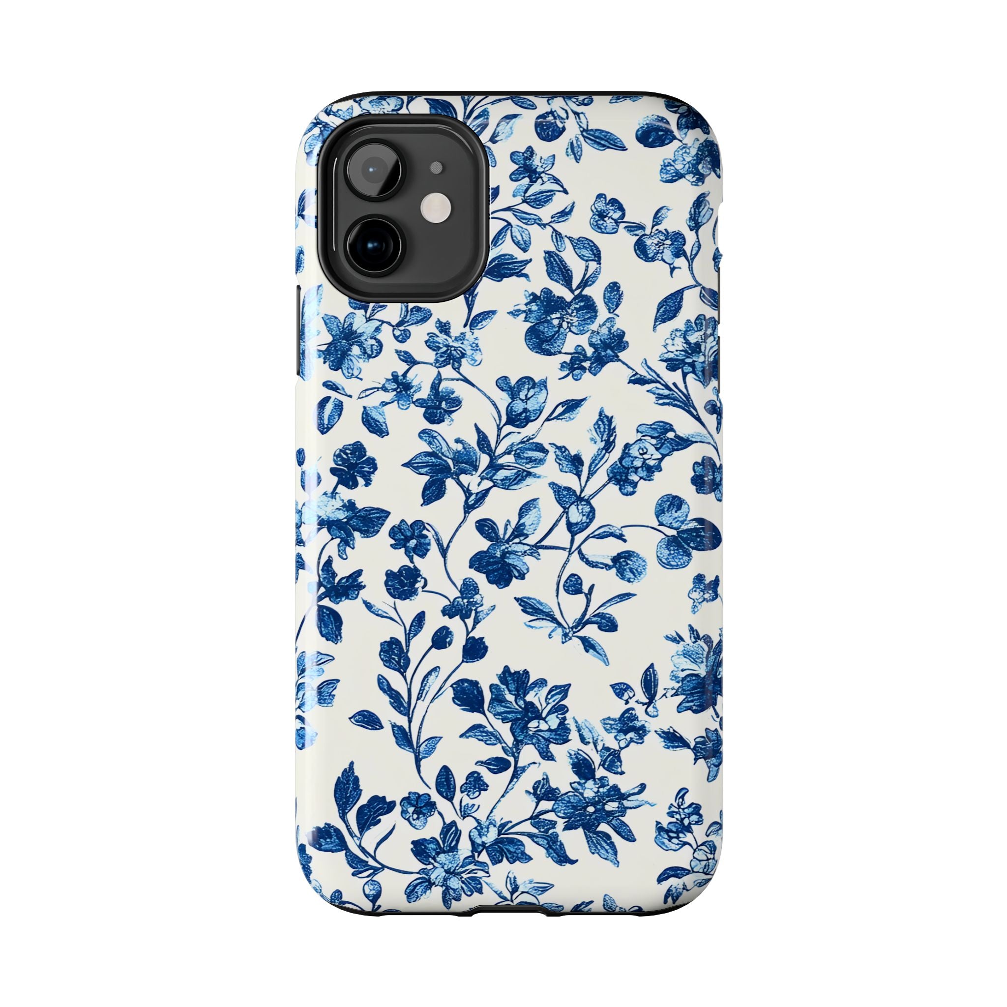 french-toile-floral-tough-phone-case-blue-phone-cover-protective-iphone-case-hard-shell-cellphone-case-vintage-design-phone-c