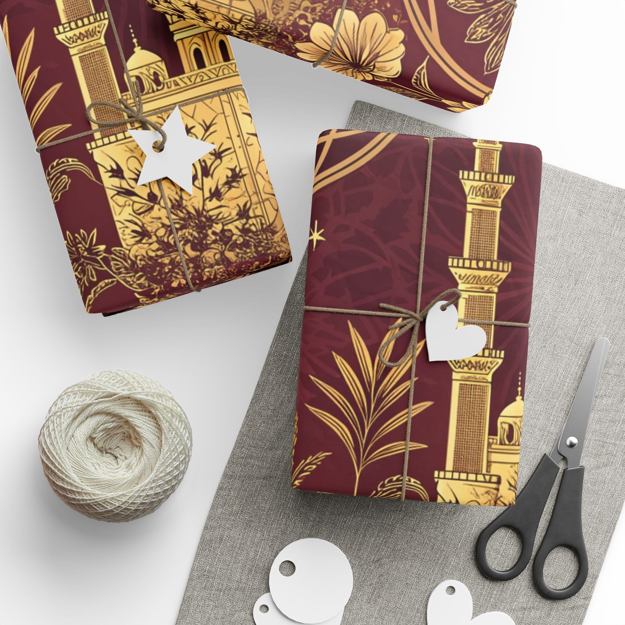 ramadan-night-wrapping-papers-islamic-celestial-gift-wrap-mosque-silhouette-eid-holiday-supplies-festive-present-packaging-re