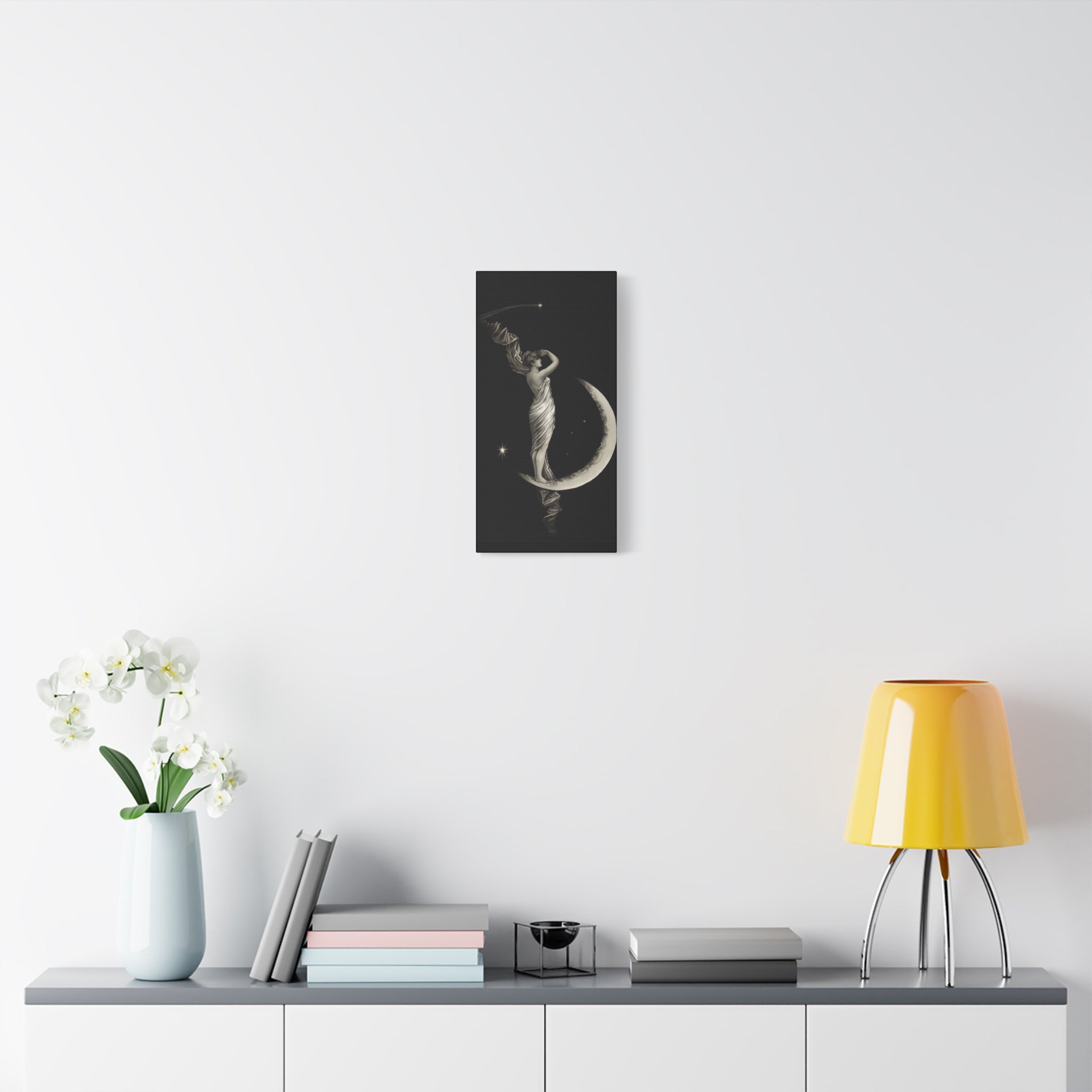 canvas-print-the-universal-favorite-1889-by-geo-h-walker-black-and-white-retro-art-moon-decor-comet-art-matte-canvas